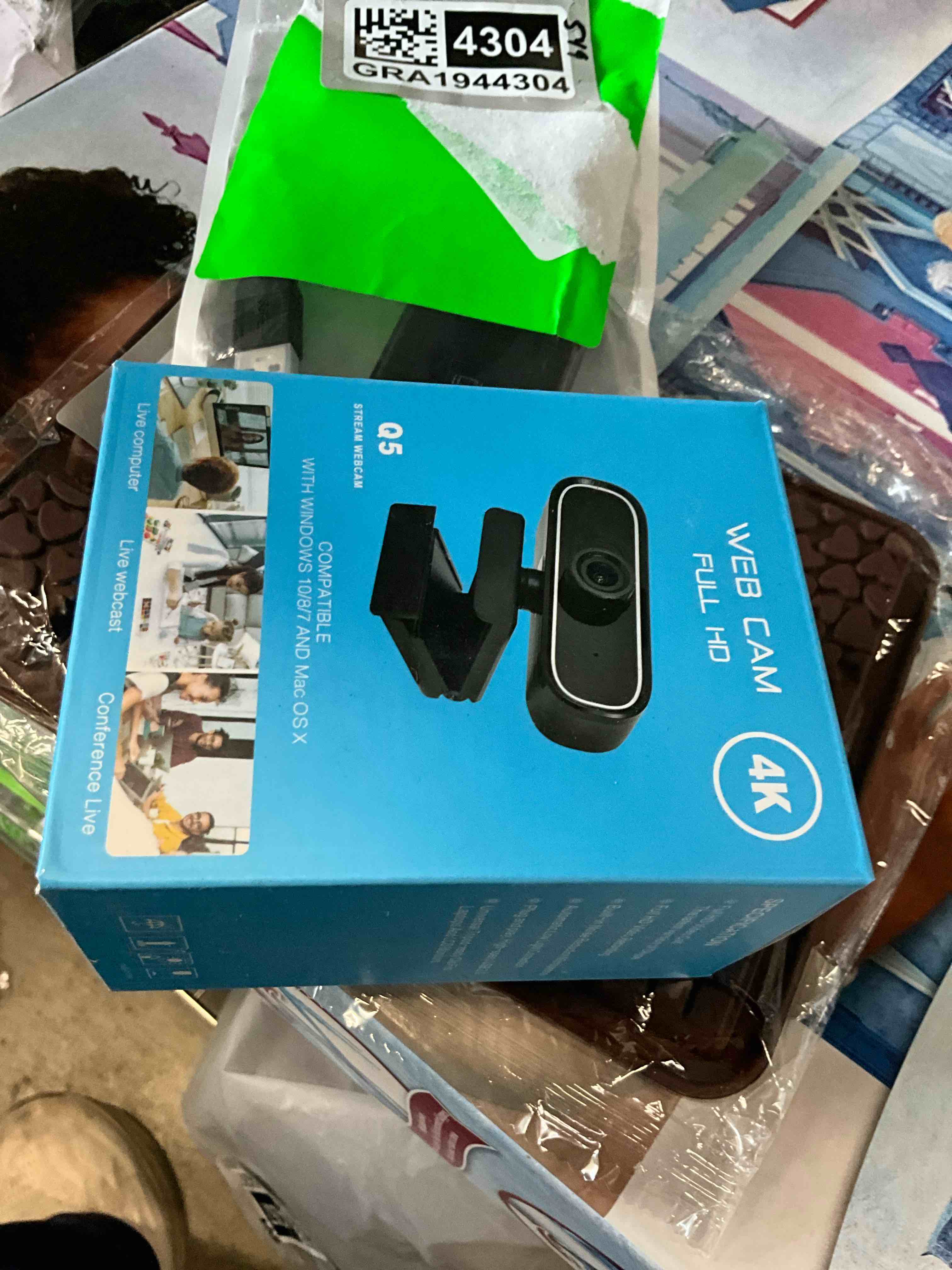 Condition photo showing Good Condition for 4k webcam video camera usb web camera mini camera 4k hd wireless monitor for business calling meetings laptop desktop