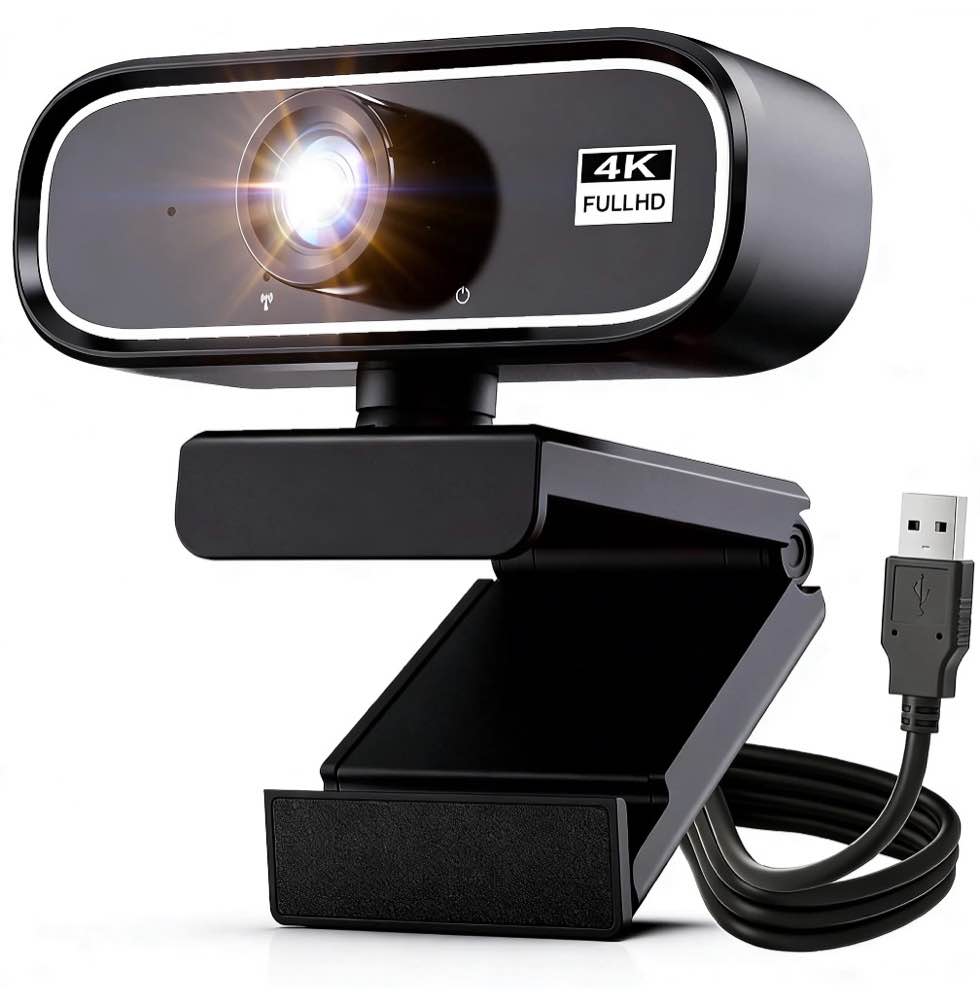 4k webcam video camera usb web camera mini camera 4k hd wireless monitor for business calling meetings laptop desktop