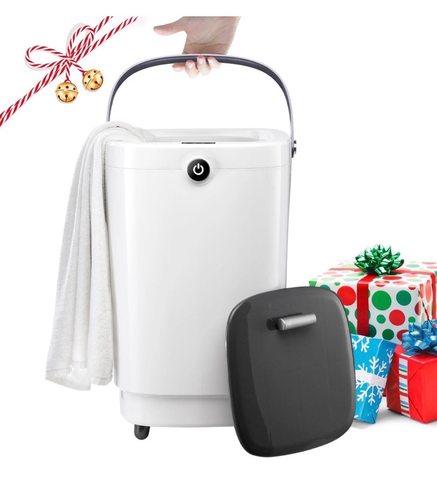 towel warmers for bathroom 20l towel warmers buckets spa with 15/30/45/60 timing luxury large towel warmer fits up to two oversized towels bathrobe towel blanket grey