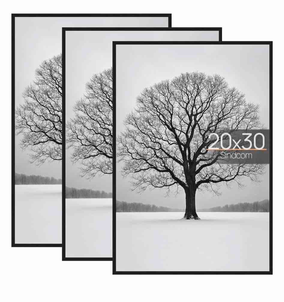 sindcom 20x30 picture frames  gallery wall poster frames set of 3  black