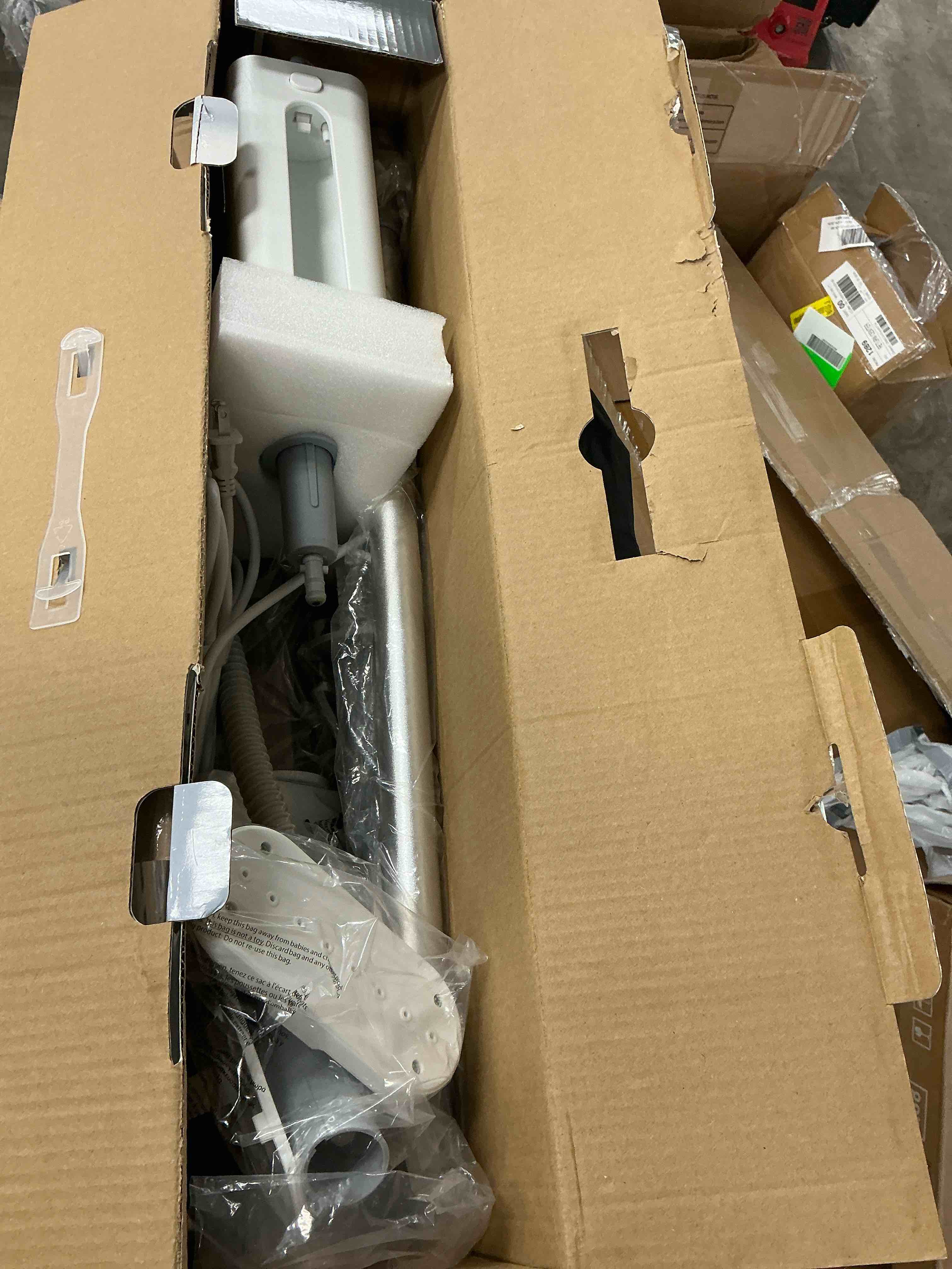 Condition photo showing Good Condition for alilyy steam mop cleaner handheld steamer scrubbing steam mop for hard floor tiles carpet windows furniture white