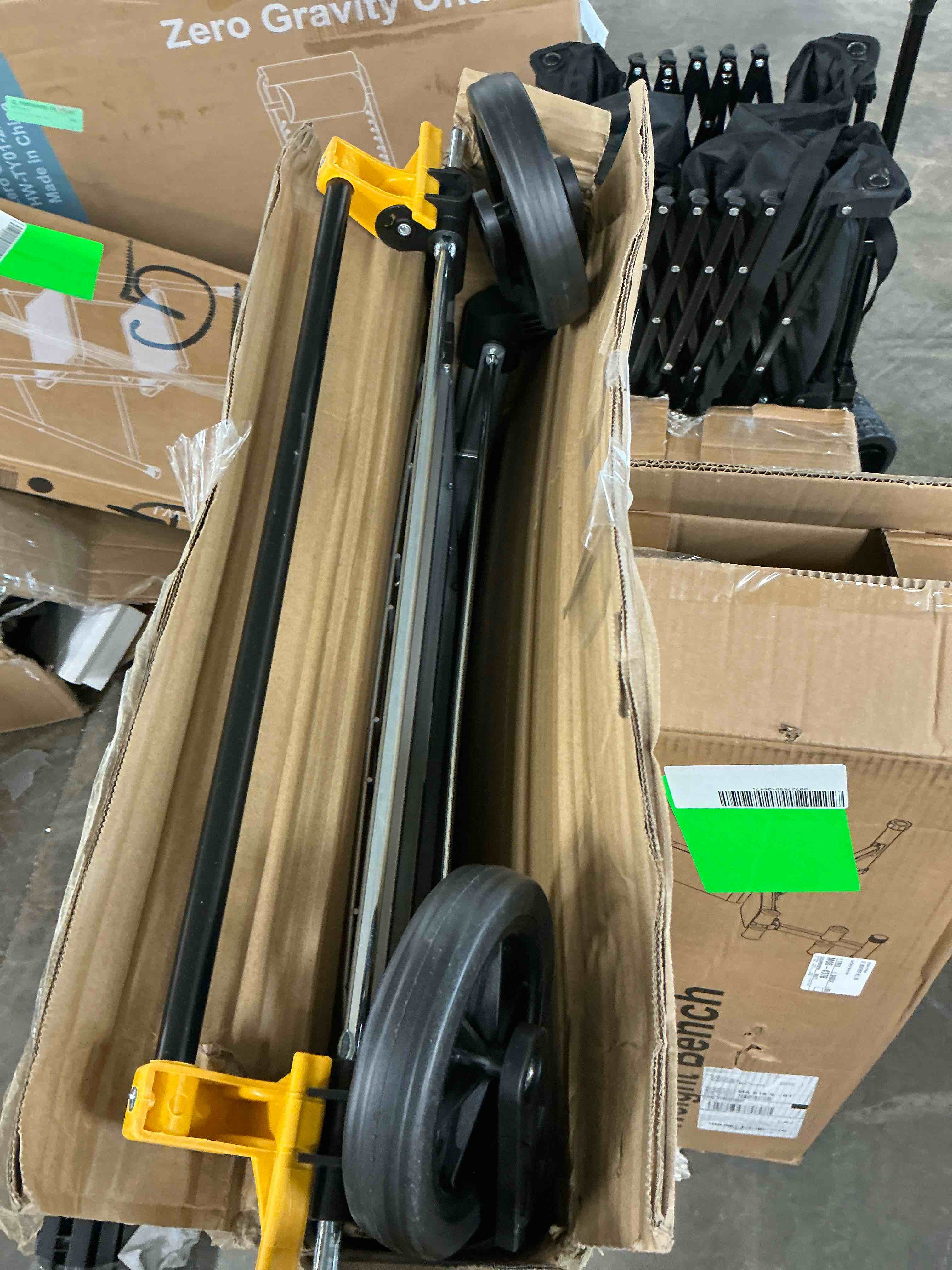 Condition photo showing Good Condition for dbest products cruiser cart deluxe 2 shopping grocery rolling folding laundry basket on wheels foldable utility trolley compact lightweight collapsible  silver