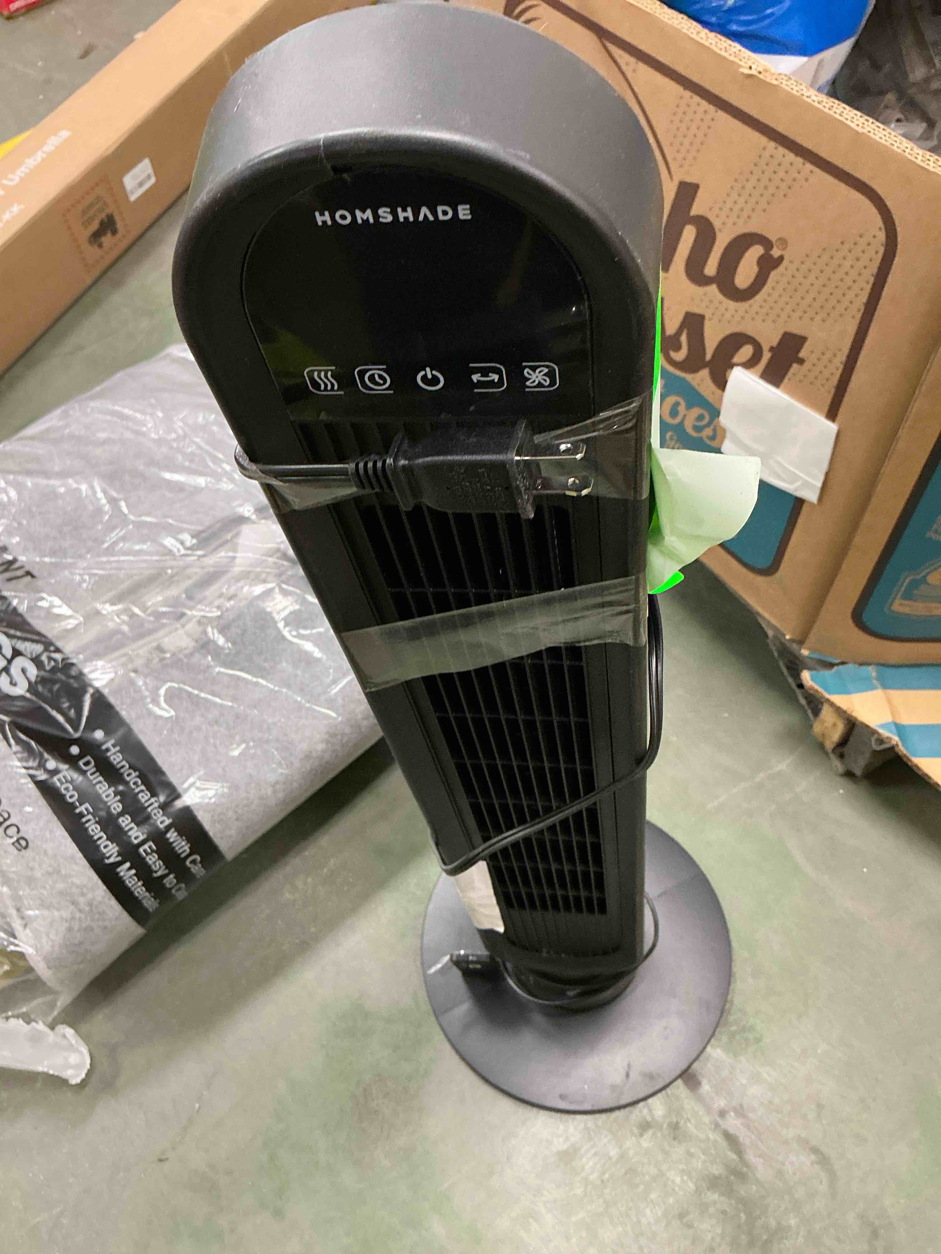 Condition photo showing Good Condition for tower fan for home,36" standing floor fan with remote led touchscreen,patbrela wide oscillating fan,quiet home fan,26 ft/s high velocity,4 speeds,4 modes,8h timer