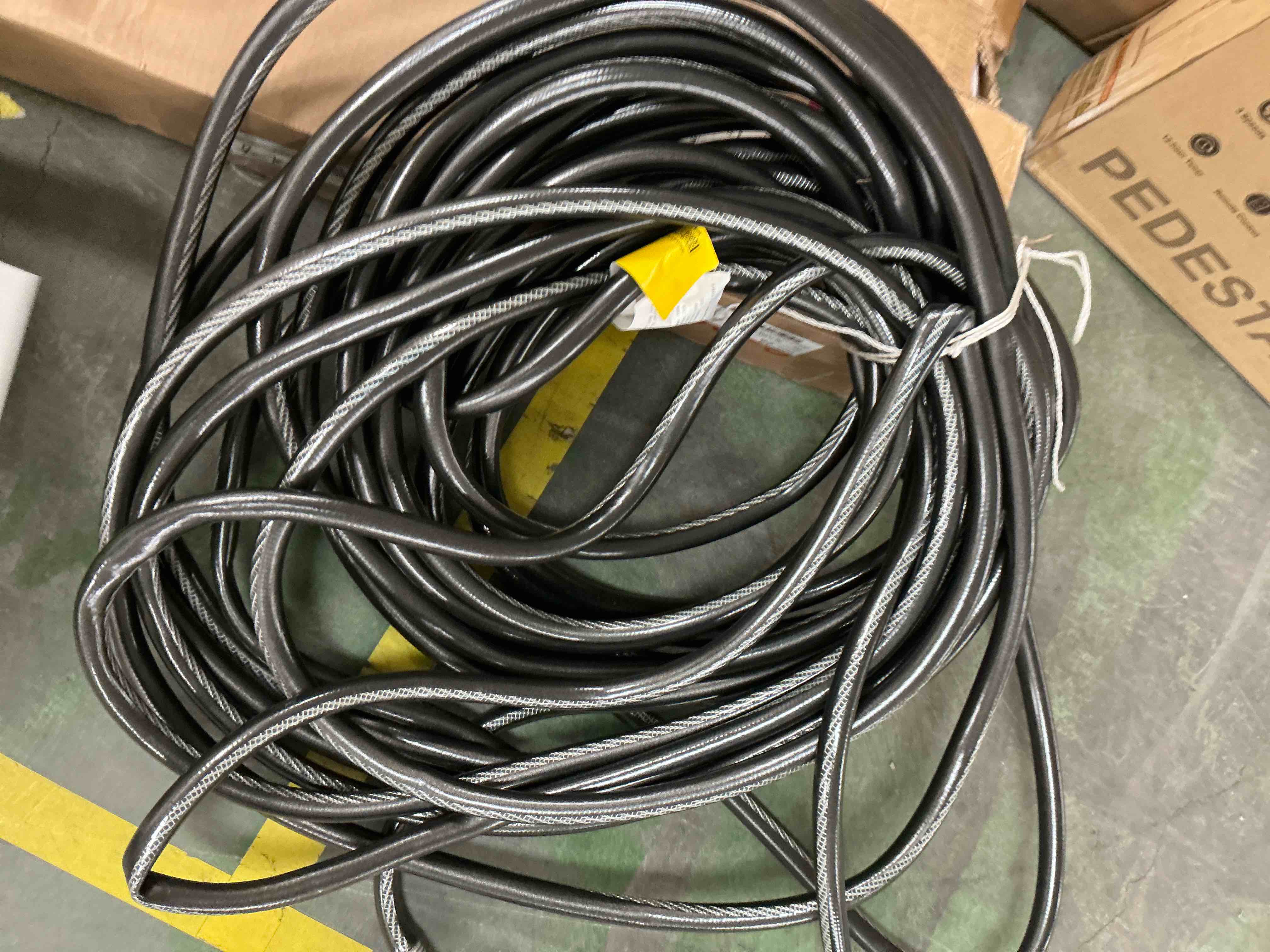 Condition photo showing Good Condition for new neverkink teknor apex5/8-in100ft heavy-duty kink free vinyl gray coiled hose