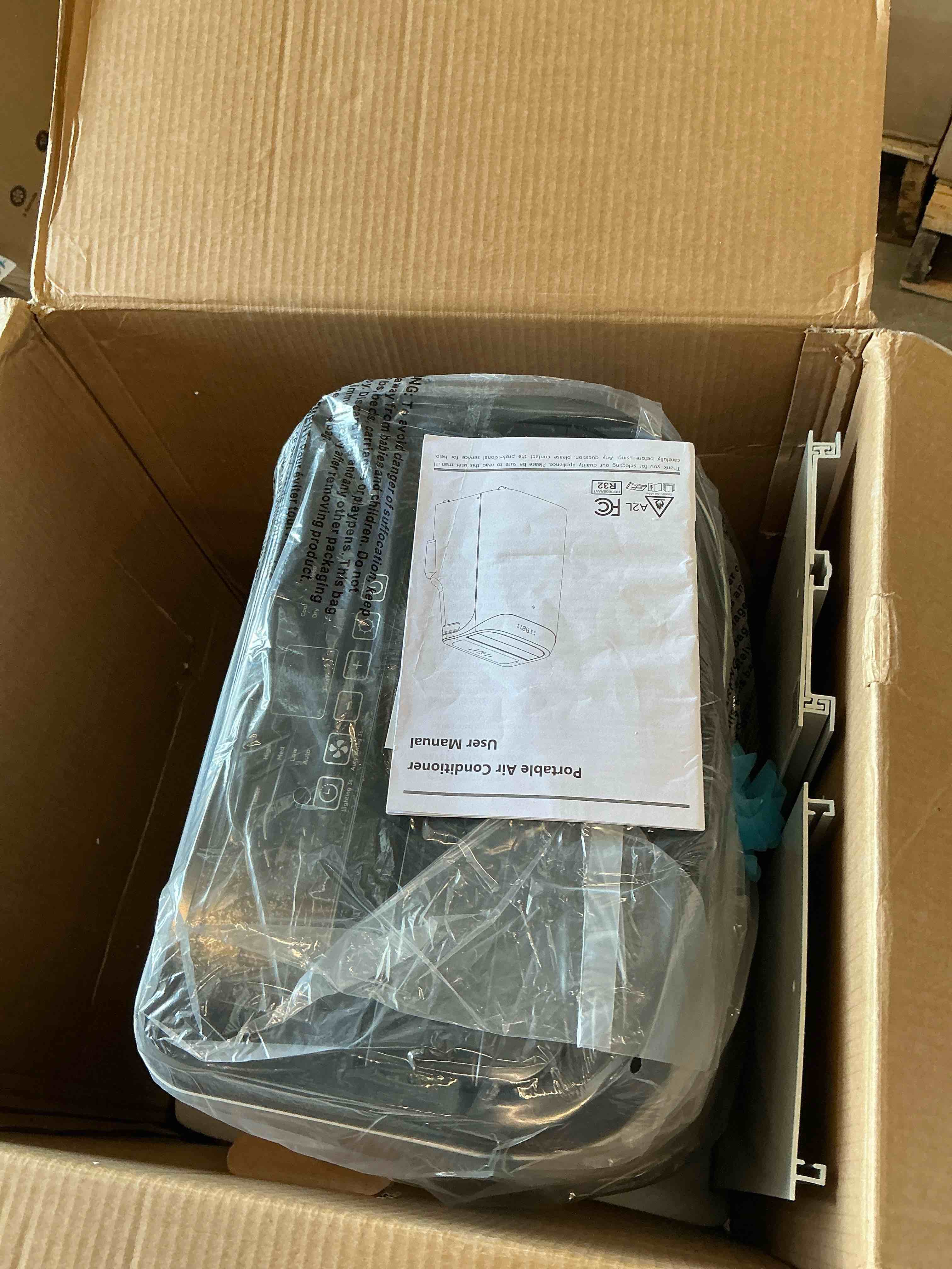 Condition photo showing New/Like New for fosawd 12000 btu portable air conditioner cools up to 500 sq. ft, 3-in-1 ac, dehumidifier, fan