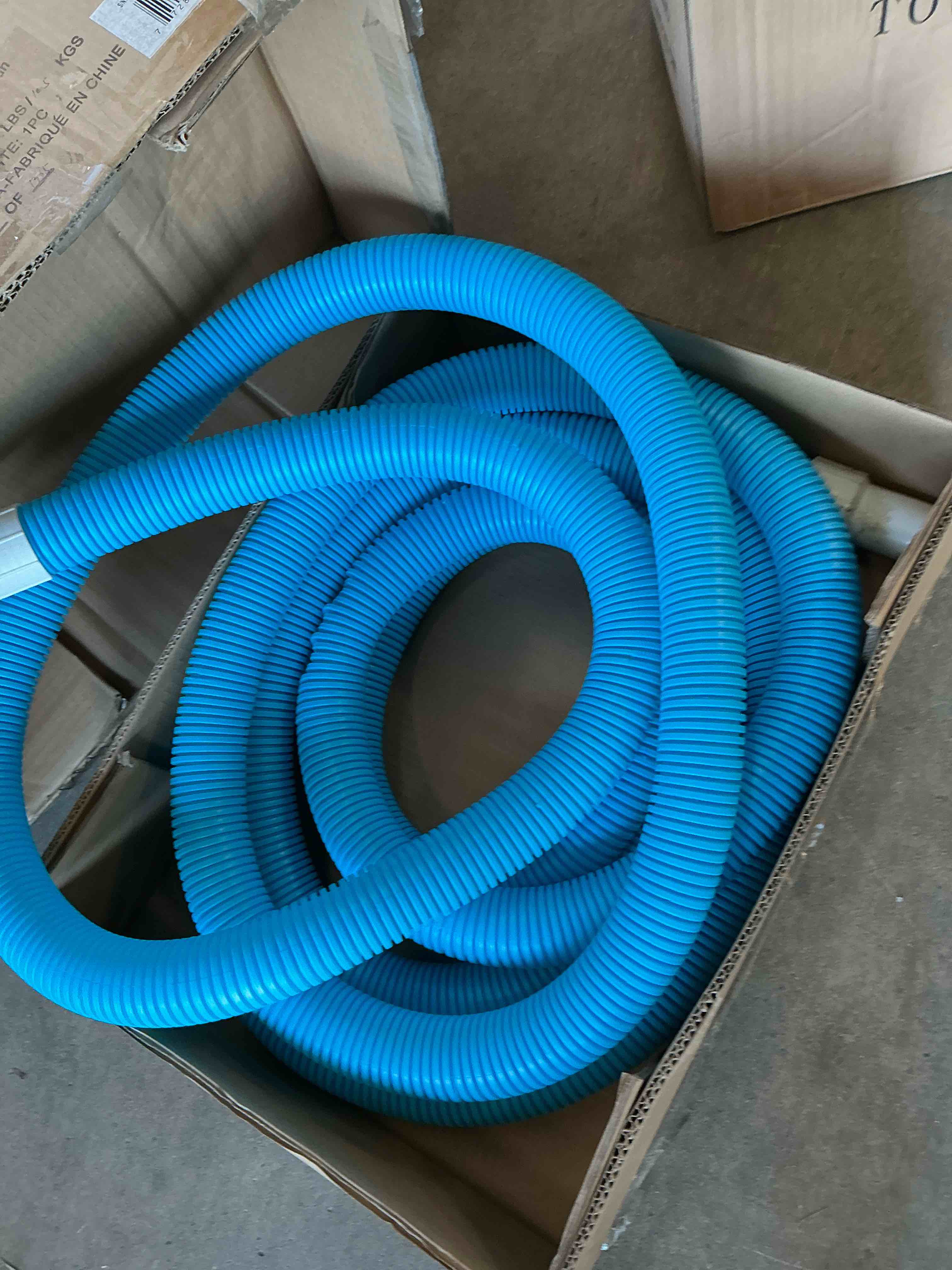 Condition photo showing Good Condition for intex 29083e spiral hose for pool filters, 1.5in x 25ft, one size, blue