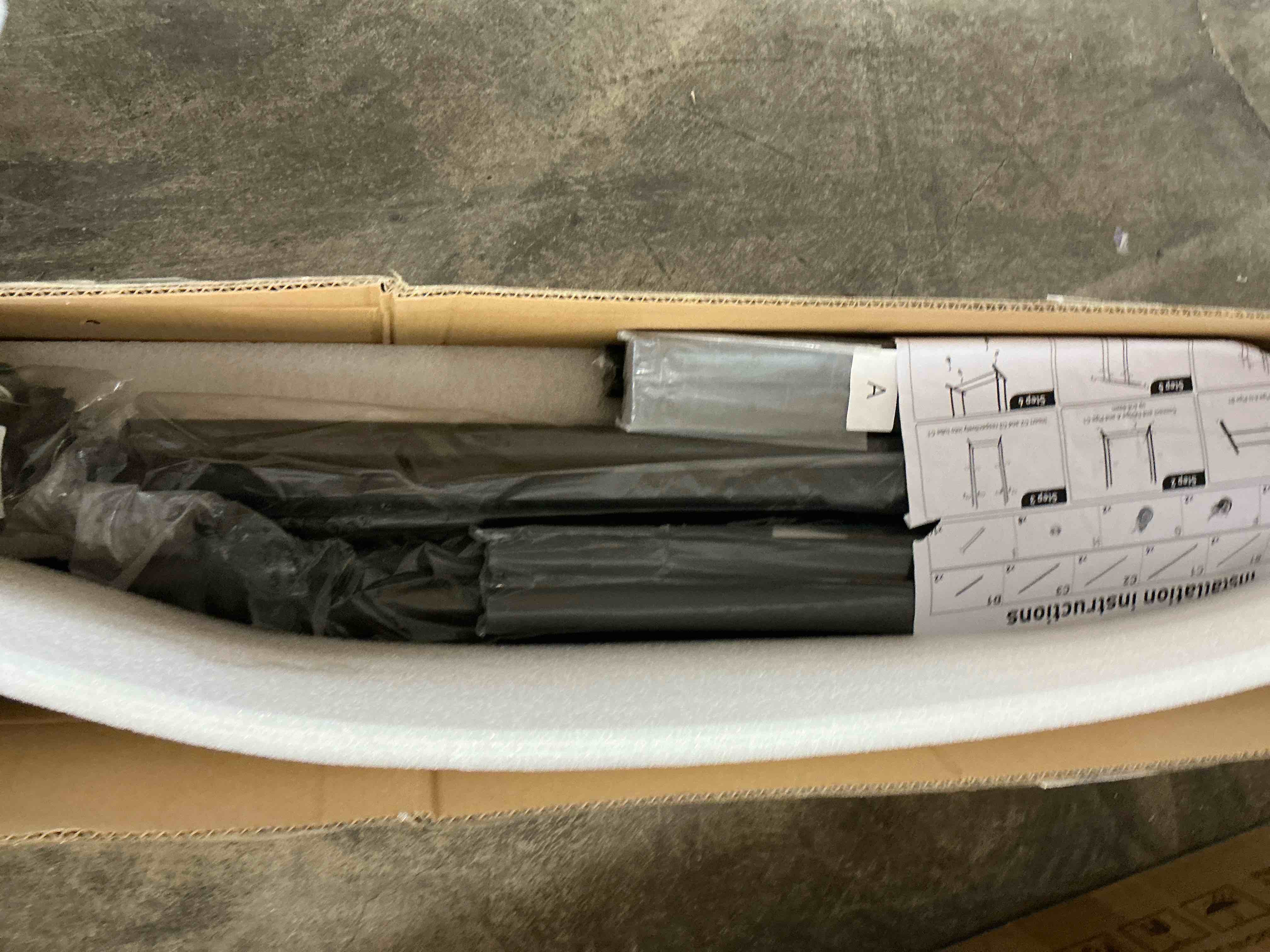 Condition photo showing New/Like New for flngr heavy duty clothes rack, standing rolling clothing rack for hanging clothes with sturdy wheels & shelves, portable closet wardrobe rack