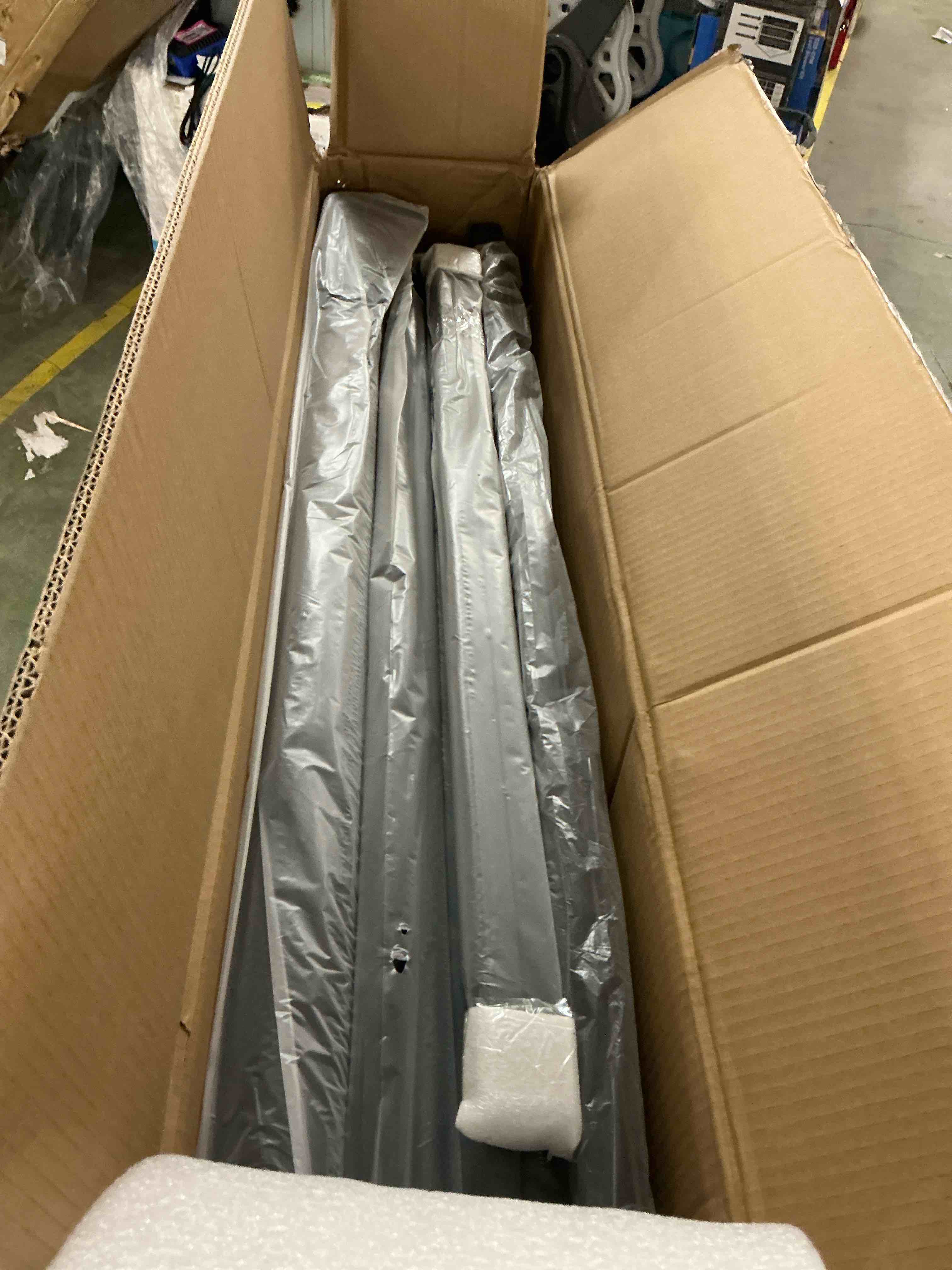 Condition photo showing New/Like New for gvdv portable basketball hoop with 44-inch shatterproof backboard, adjustable height 4.5-10 ft for kids, teens & adults, indoor and outdoor use?