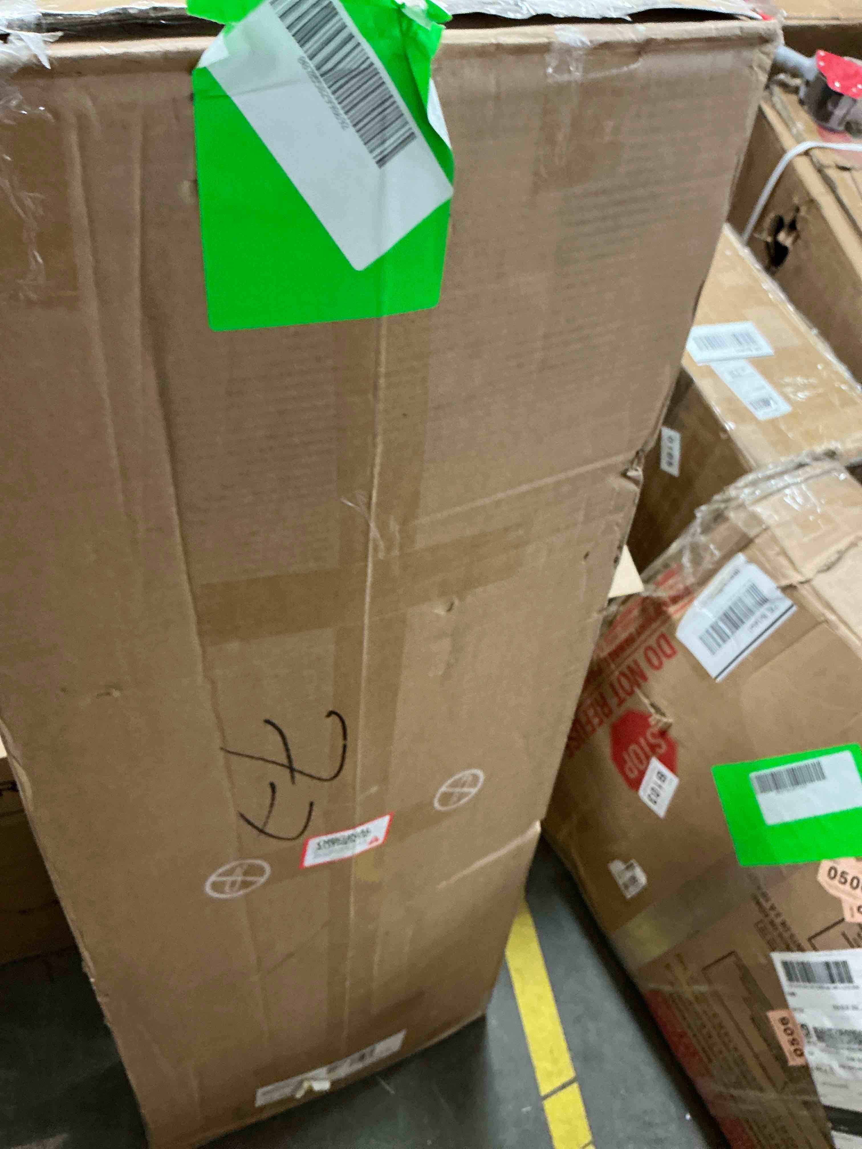 Condition photo showing New/Like New for concetta queen size bed frame with headboard, solid and stable, noise free, no box spring needed, easy assembly