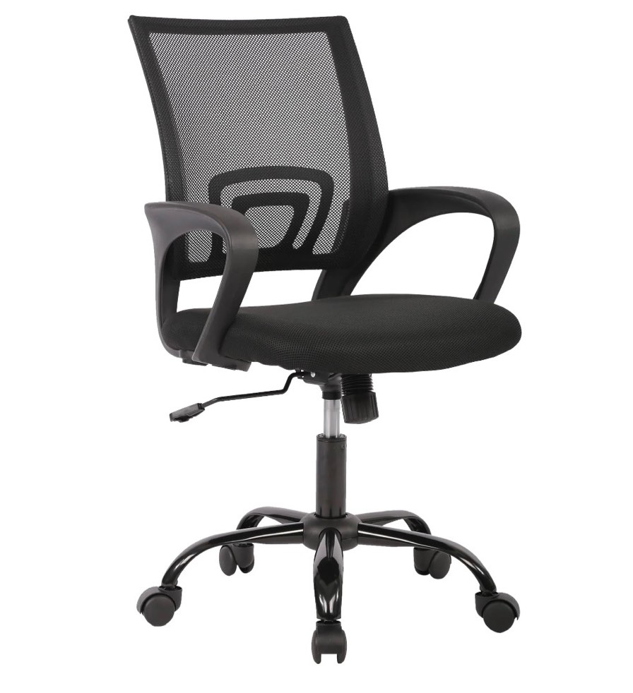 Condition photo showing New/Like New for jonpony ergonomic office chair, lumbar support, adjustable height with armrests for adults,black