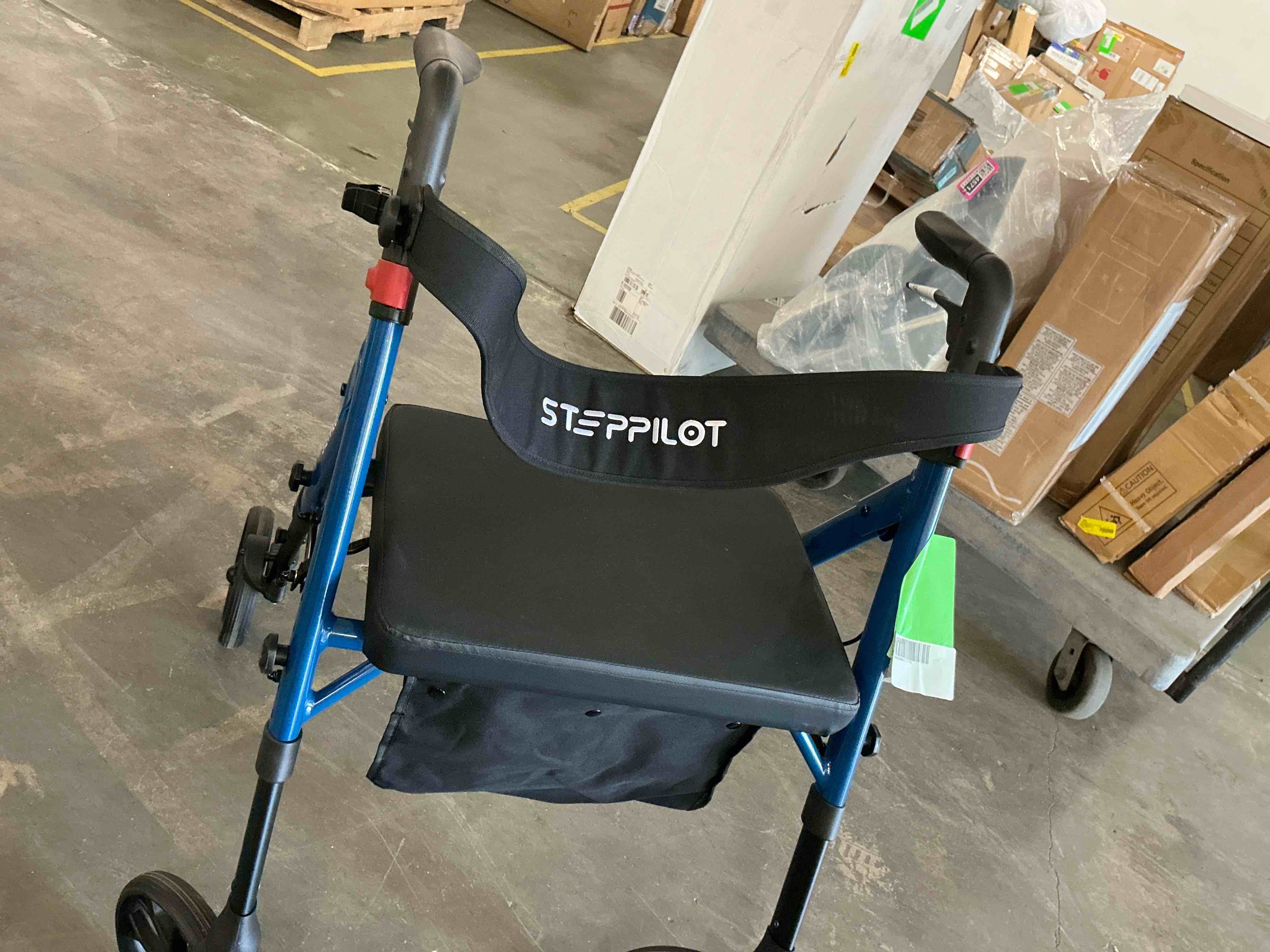 Condition photo showing Good Condition for the tale maker portable 4-wheel rolling walker for seniors, rollator walker with seat & backrest, deep blue, 500 lb limit