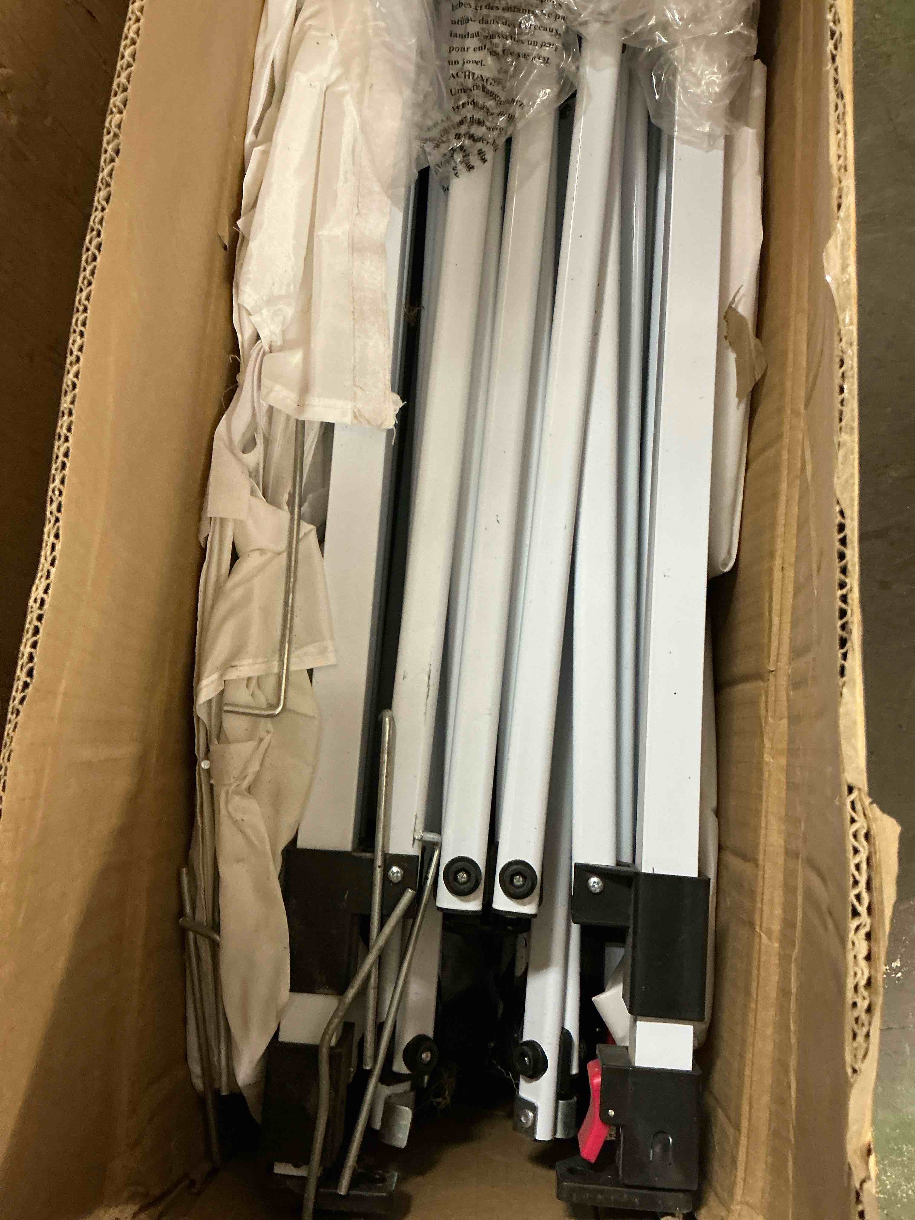 Condition photo showing Good Condition for cobizi 10x20 pop up canopy party tent outdoor event protable instant shelter canopy gazebo with 6 removable sidewalls and carry bag,white