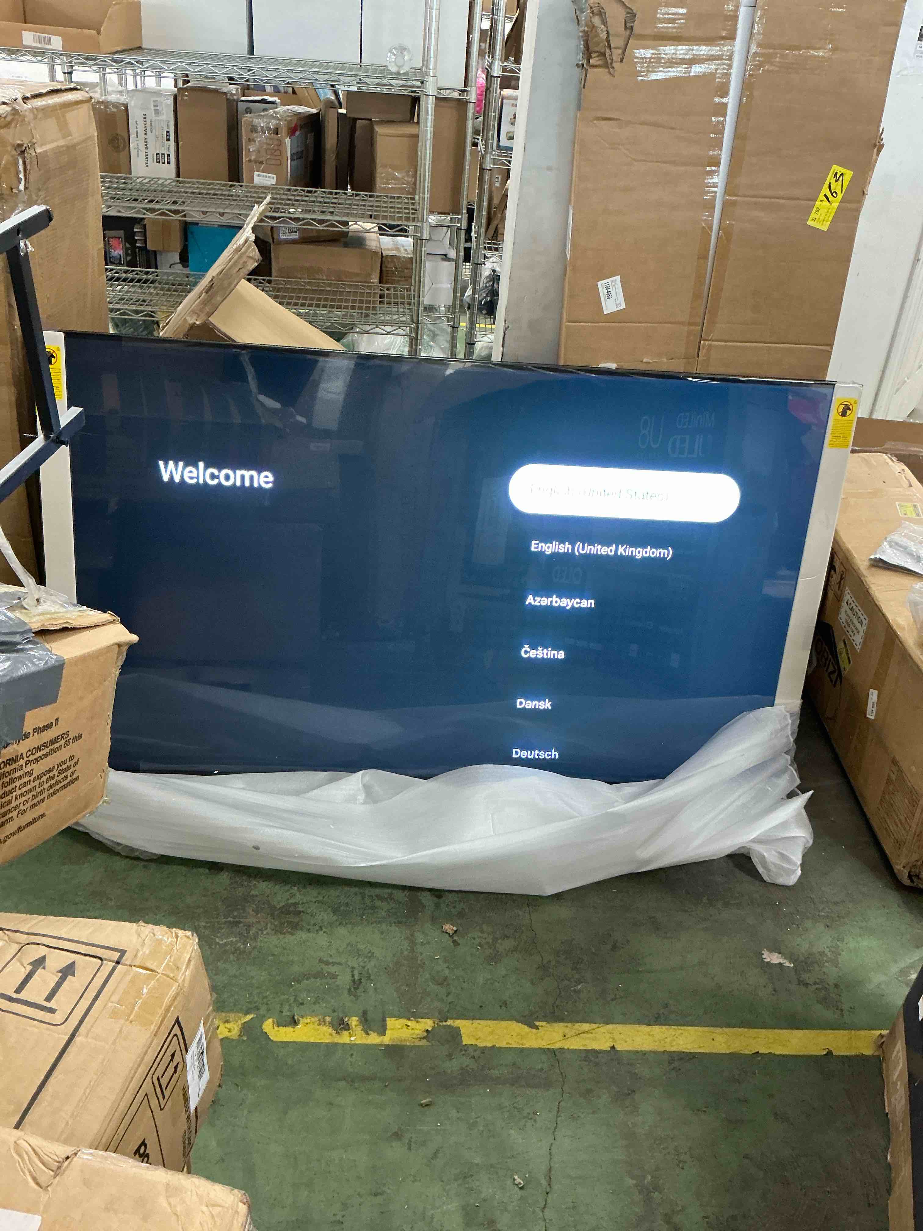 Condition photo showing New/Like New for hisense 65  class u8 series mini-led uled 4k uhd google smart tv (65u8qg  2025 model)