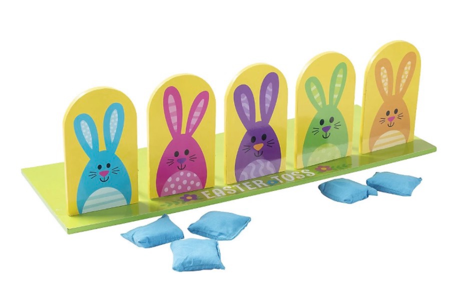 easter bunny bean bag toss game  toys  easter  6 pieces