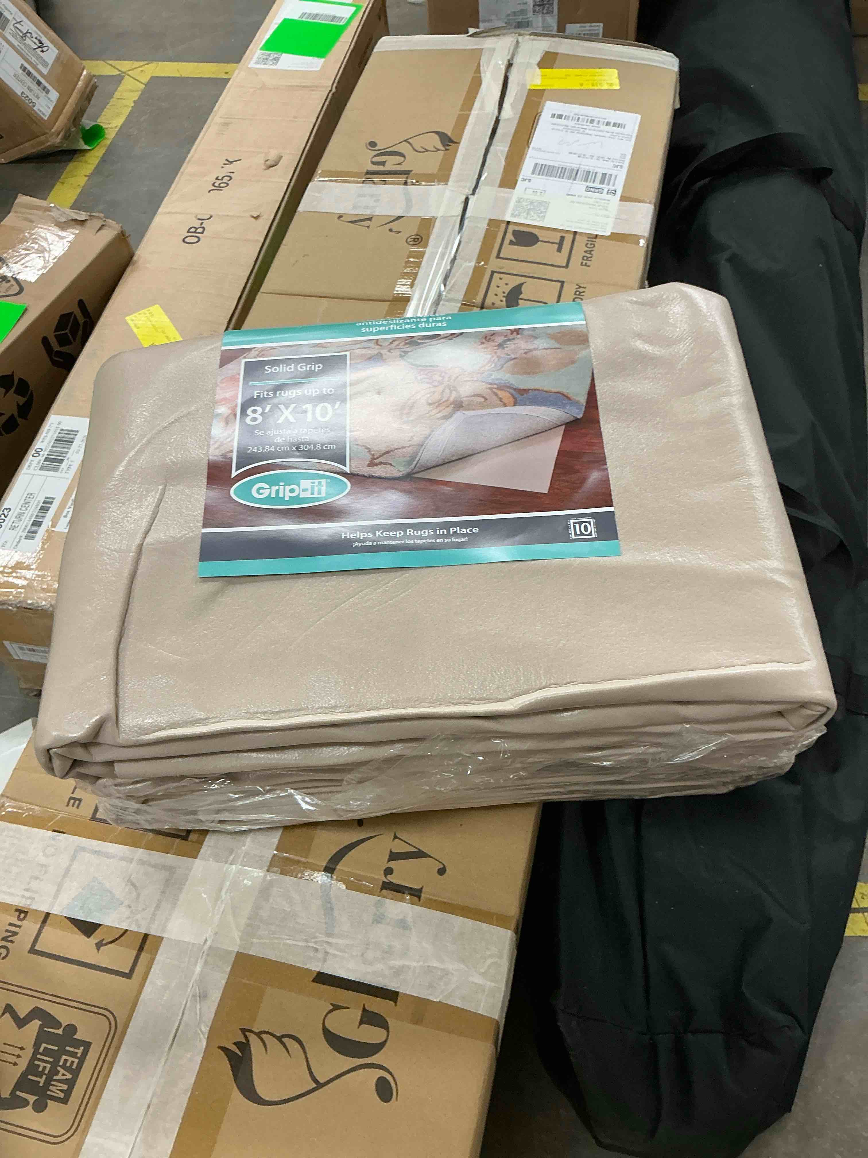 Condition photo showing Good Condition for grip-it solid grip non-slip rug pad for area rugs and runner rugs, cushioned rug pad for hardwood floors 3' x 5'