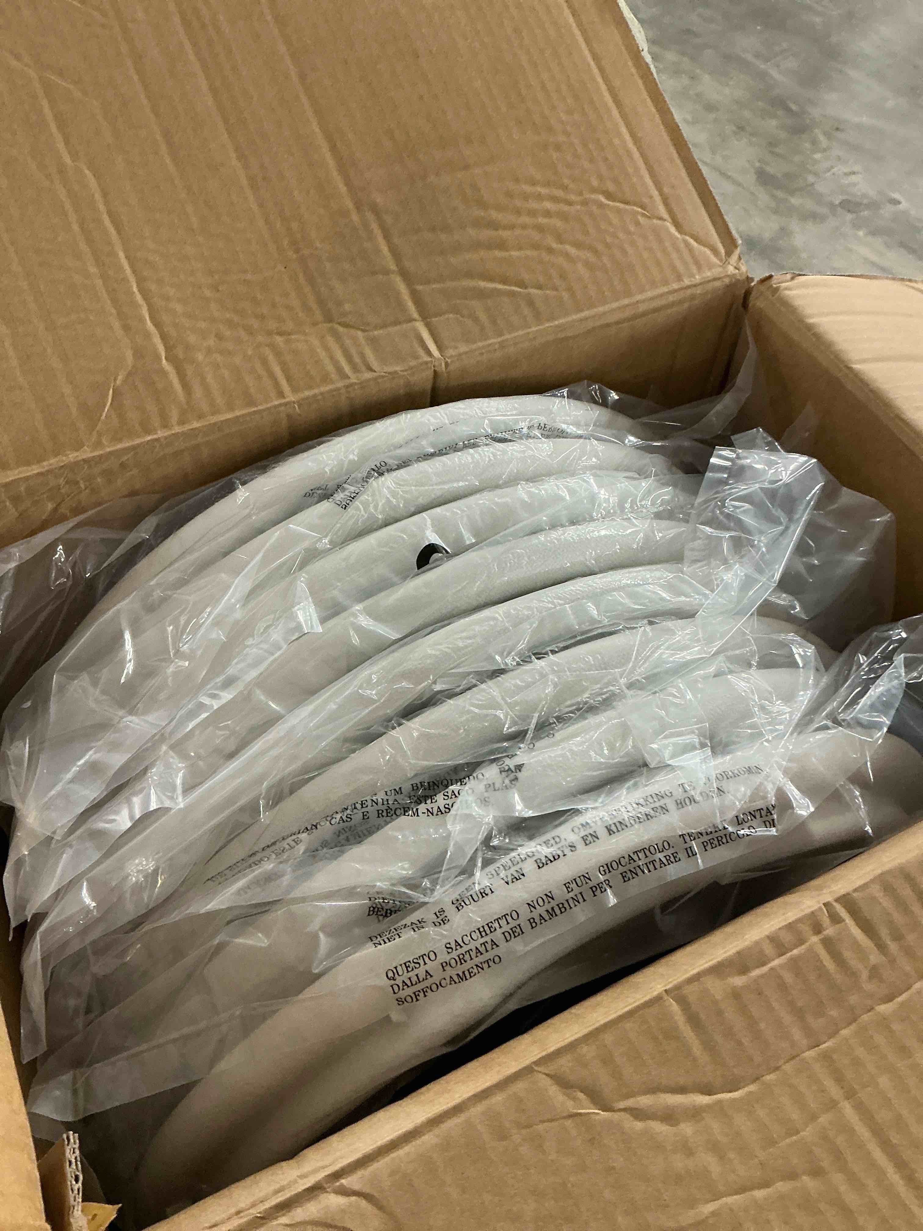 Condition photo showing New/Like New for wlljoy 8 pack fan back folding chairs, metal frame indoor outdoor portable stackable seat, for party home events capacity 650 lbs, white