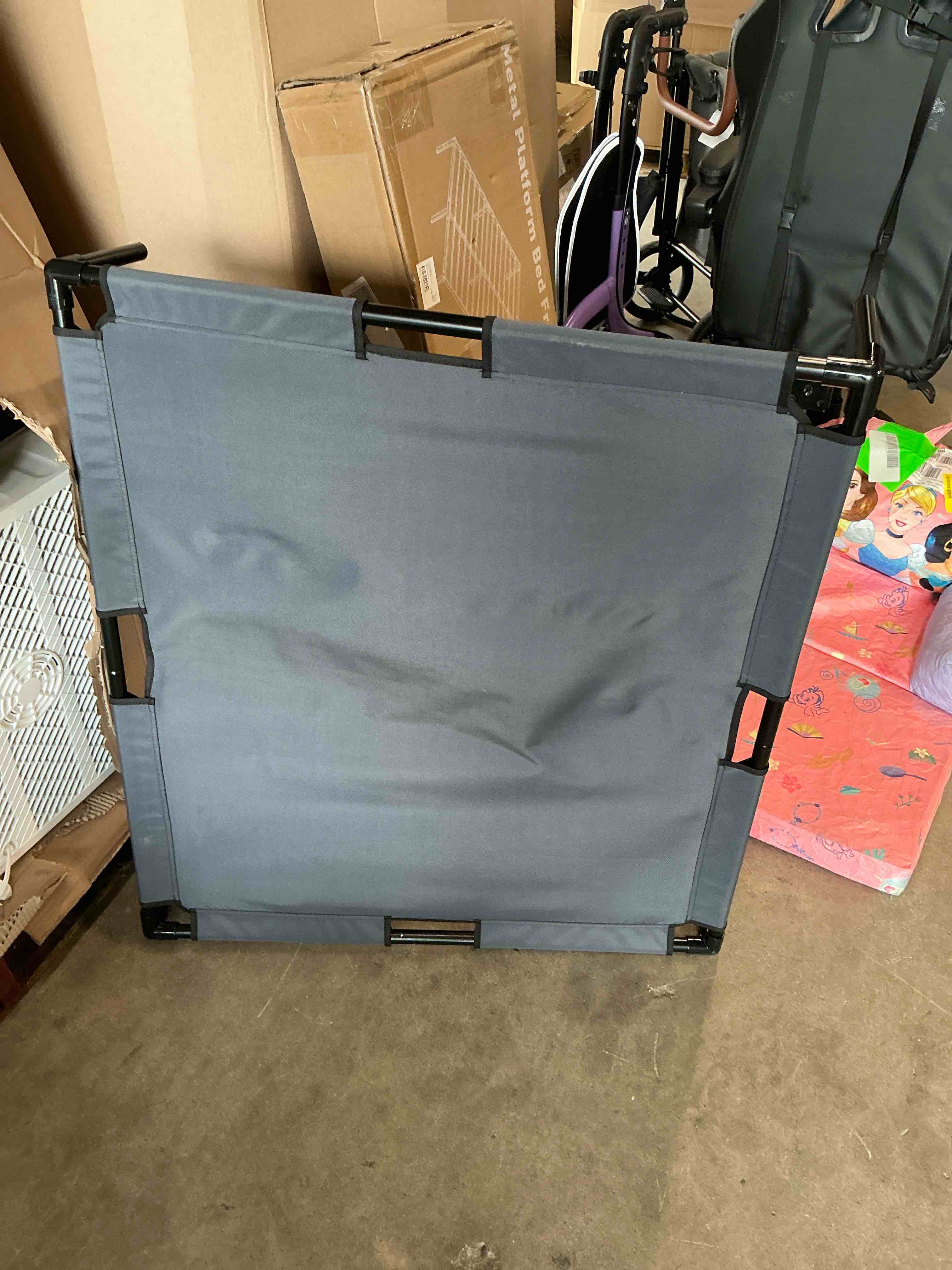 Condition photo showing Good Condition for reyox cooling elevated dog bed for large dogs, breathable mesh, washable chew proof, black, 36 x 32 x 6.5 in