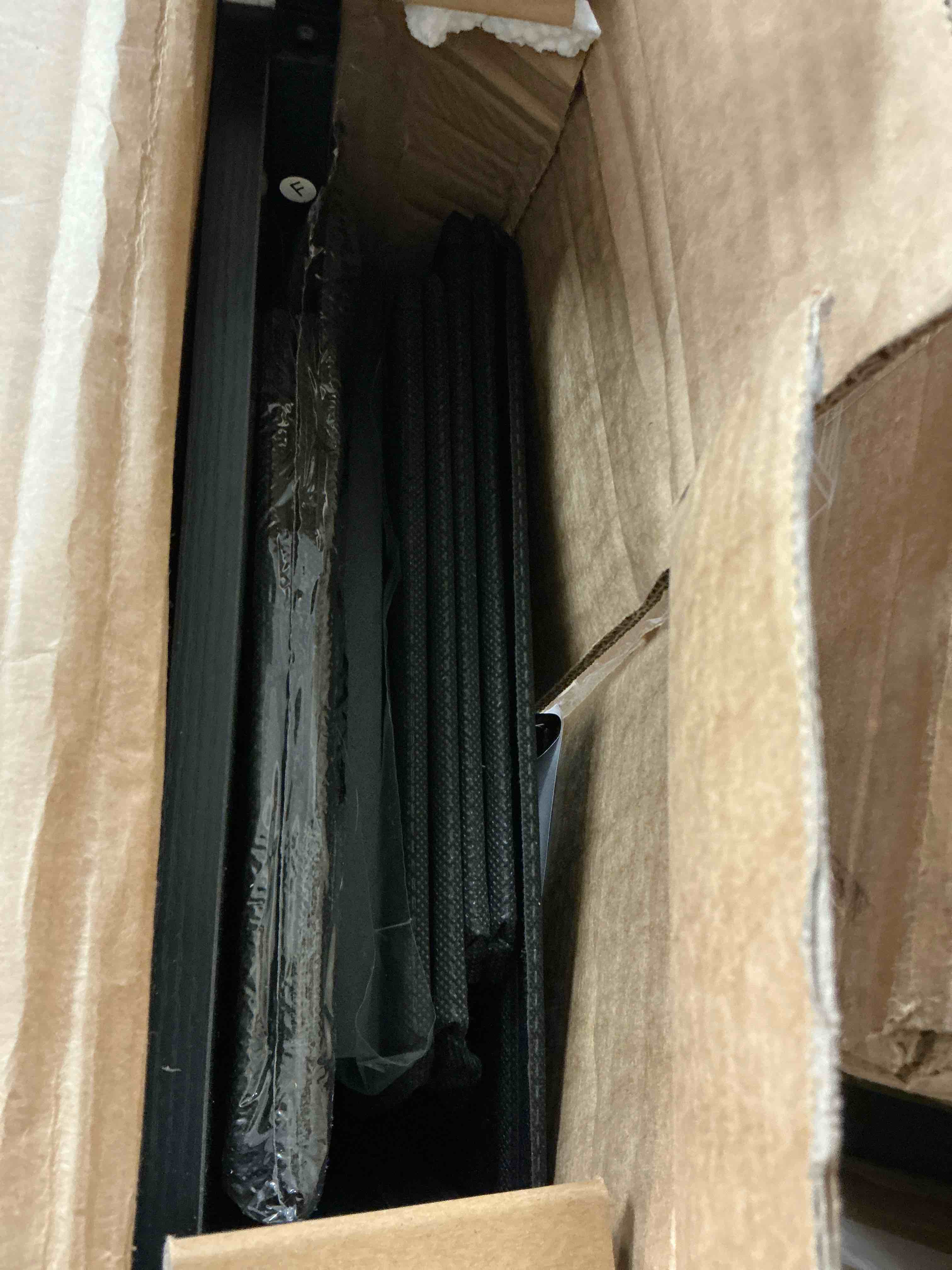 Condition photo showing Good Condition for olixis dresser for bedroom, 5 storage fabric drawers, metal frame and wooden top, tall storage drawer dresser for closet with easy pull handles for living room, entryway, small space black black 11.9"d x 38"w x 20.9"h (5 drawers)
