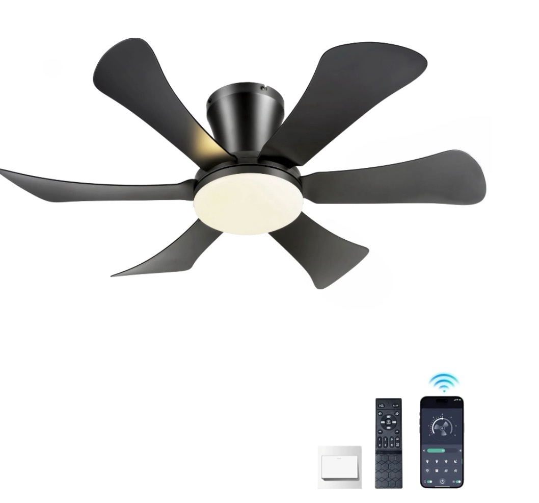 ceiling fans with lights 36  low profile ceiling fan with light and remote control flush mount  reversible  dimmable  noiseless  black ceiling fan for bedroom