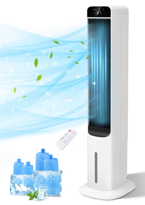 40  evaporative air cooler portable tower cooling fan pro choice oscillating swamp cooler  white