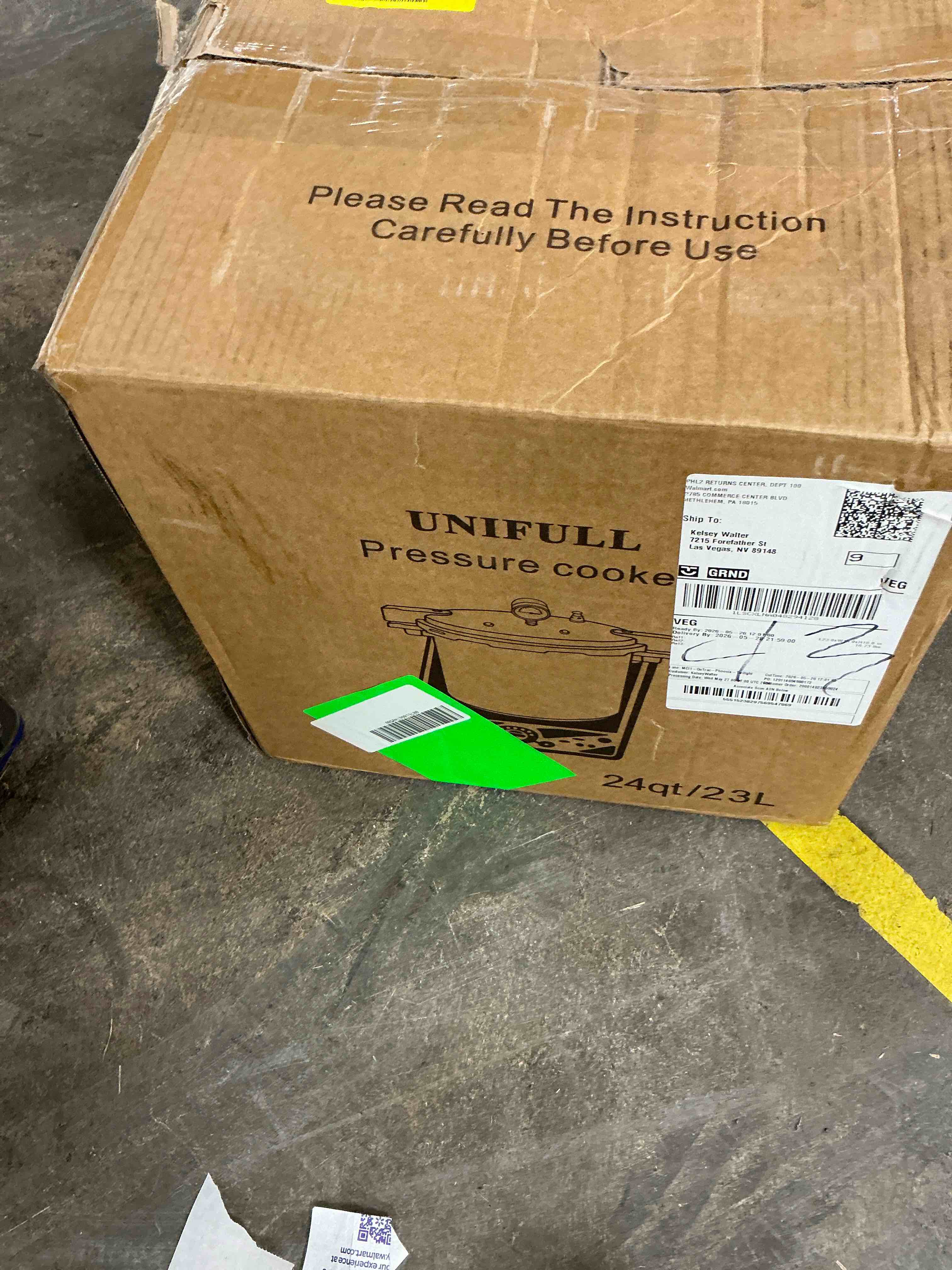 Condition photo showing Good Condition for unifull 24 quart/23 liter pressure cooker pressure canner with pressure gauge pressure relief valve - 14 psi and sealing ring