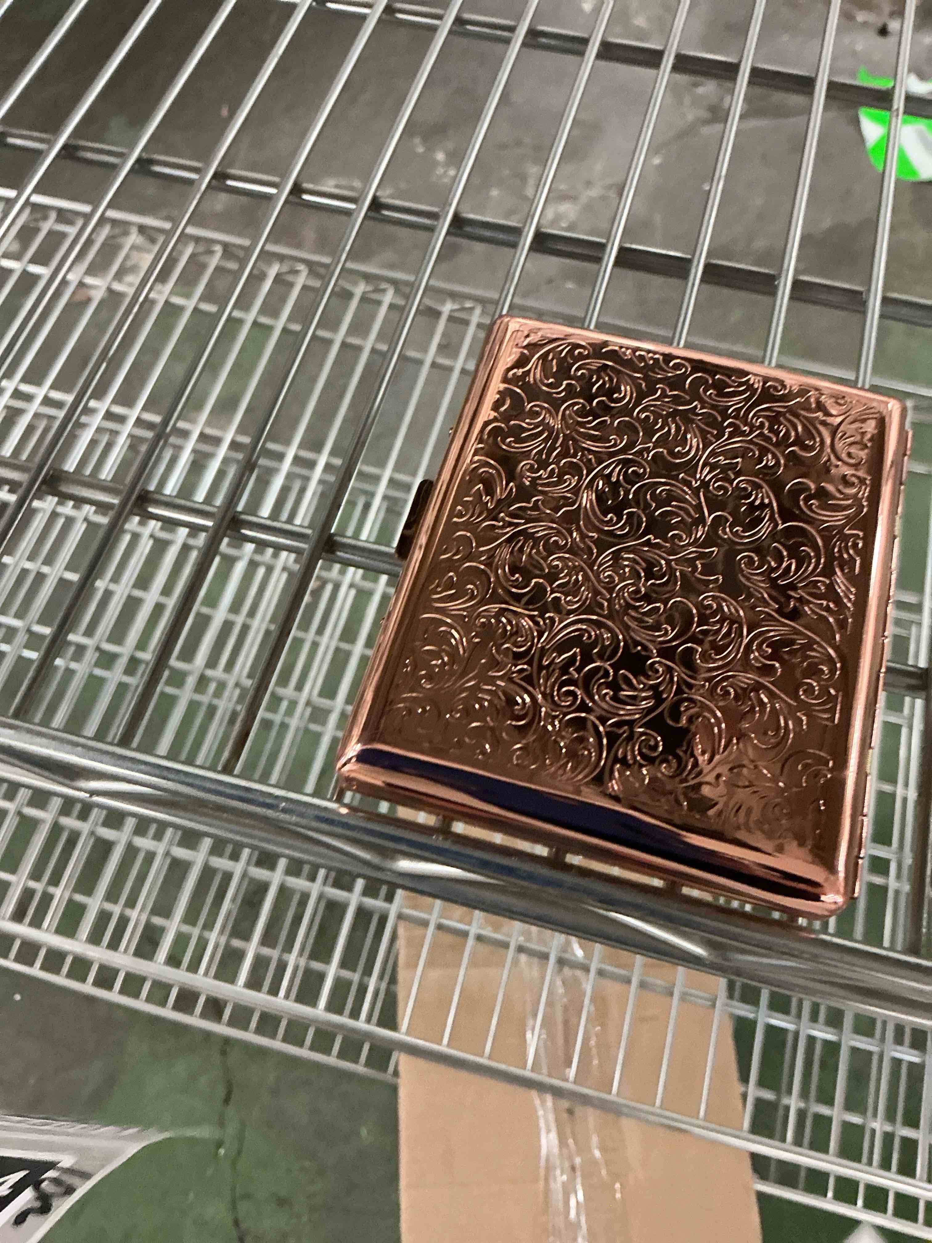Condition photo showing Good Condition for metal cigarette case box - small cigarette case ciggerate holder case,double sided spring clip open pocket holder for 10 cigarettes,cigarette case for men and women1.77x0.71x4.25(in