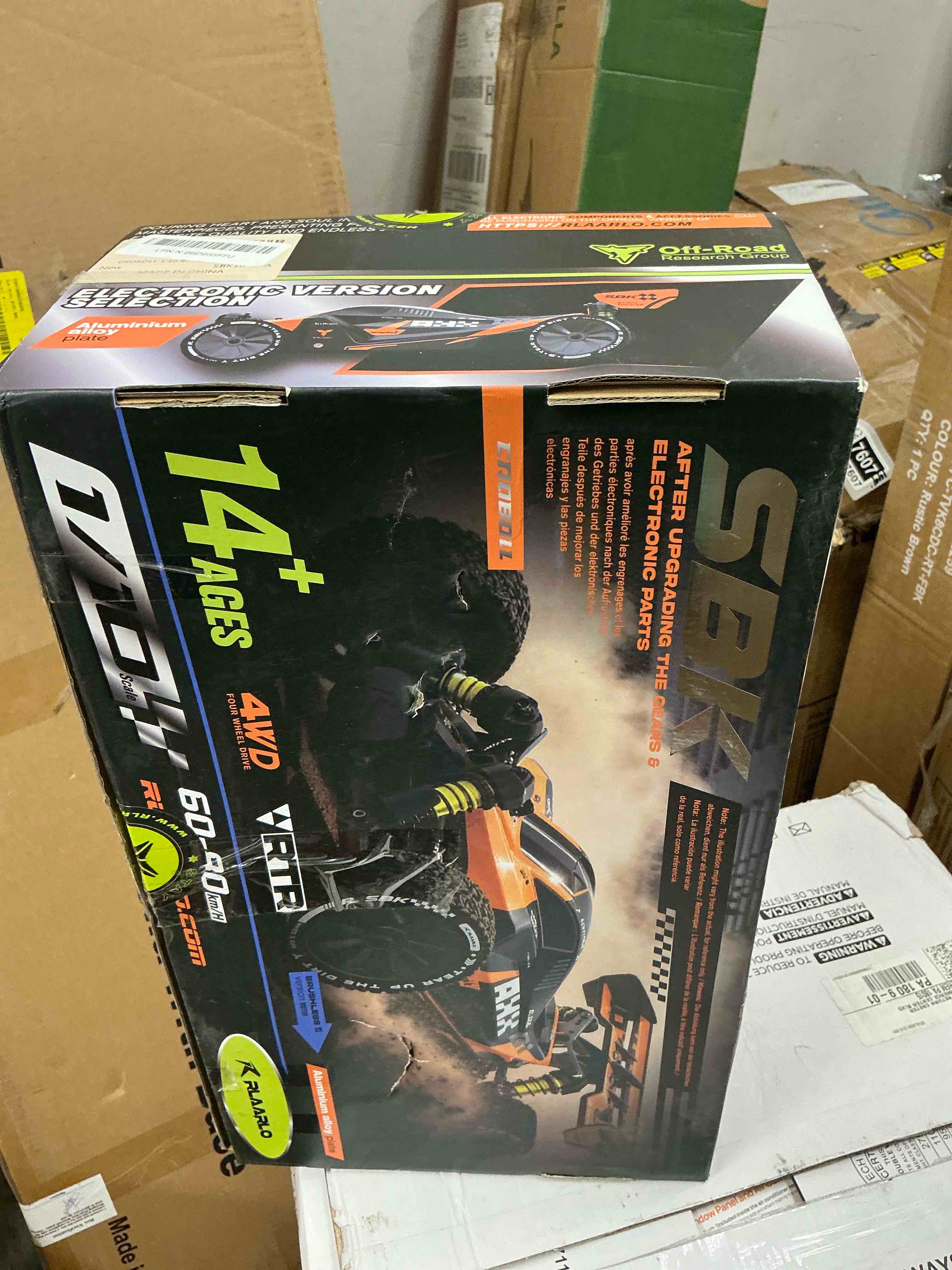 Condition photo showing Good Condition for croboll rlaarlo 1:10 brushless rc cars for adults, 40+ mph top speed, 4x4 off-road buggy, rtr oil filled shocks remote control racing car