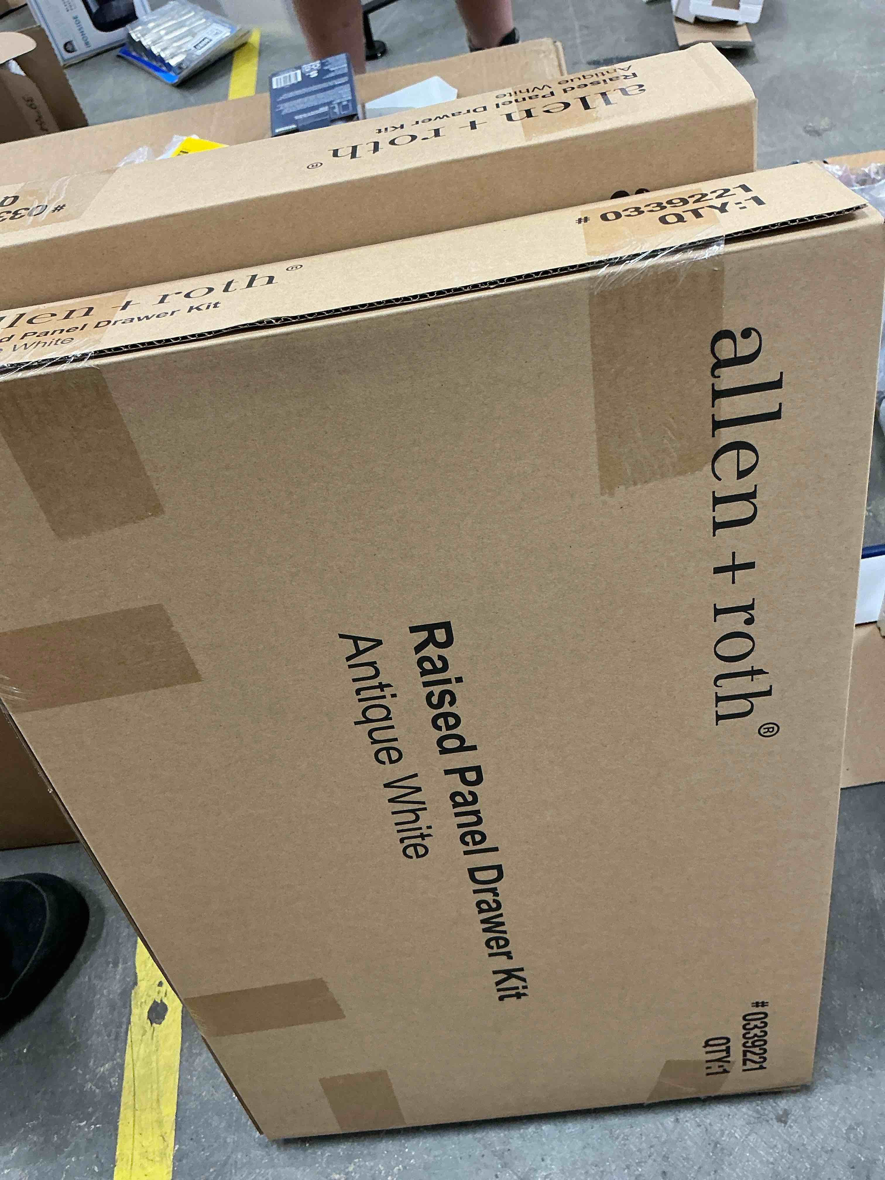 Condition photo showing New/Like New for allen + roth hartford white wood drawer unit 21.5-in x 10.6-in