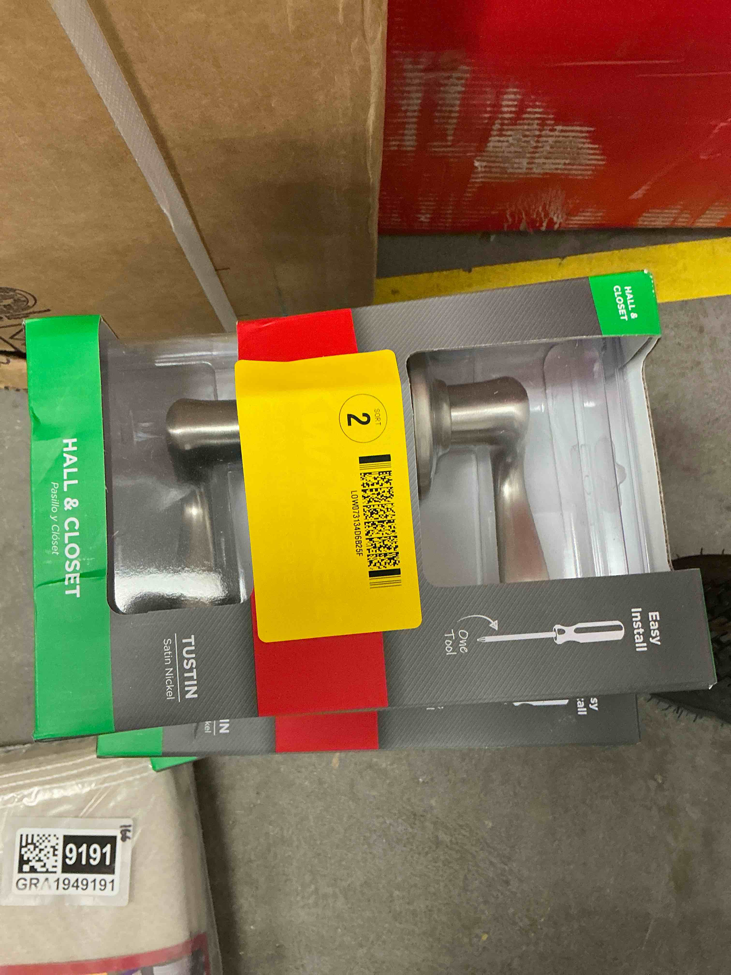 Condition photo showing Good Condition for kwikset tustin satin nickel passage lockset ansi/bhma grade 2 1-3/4