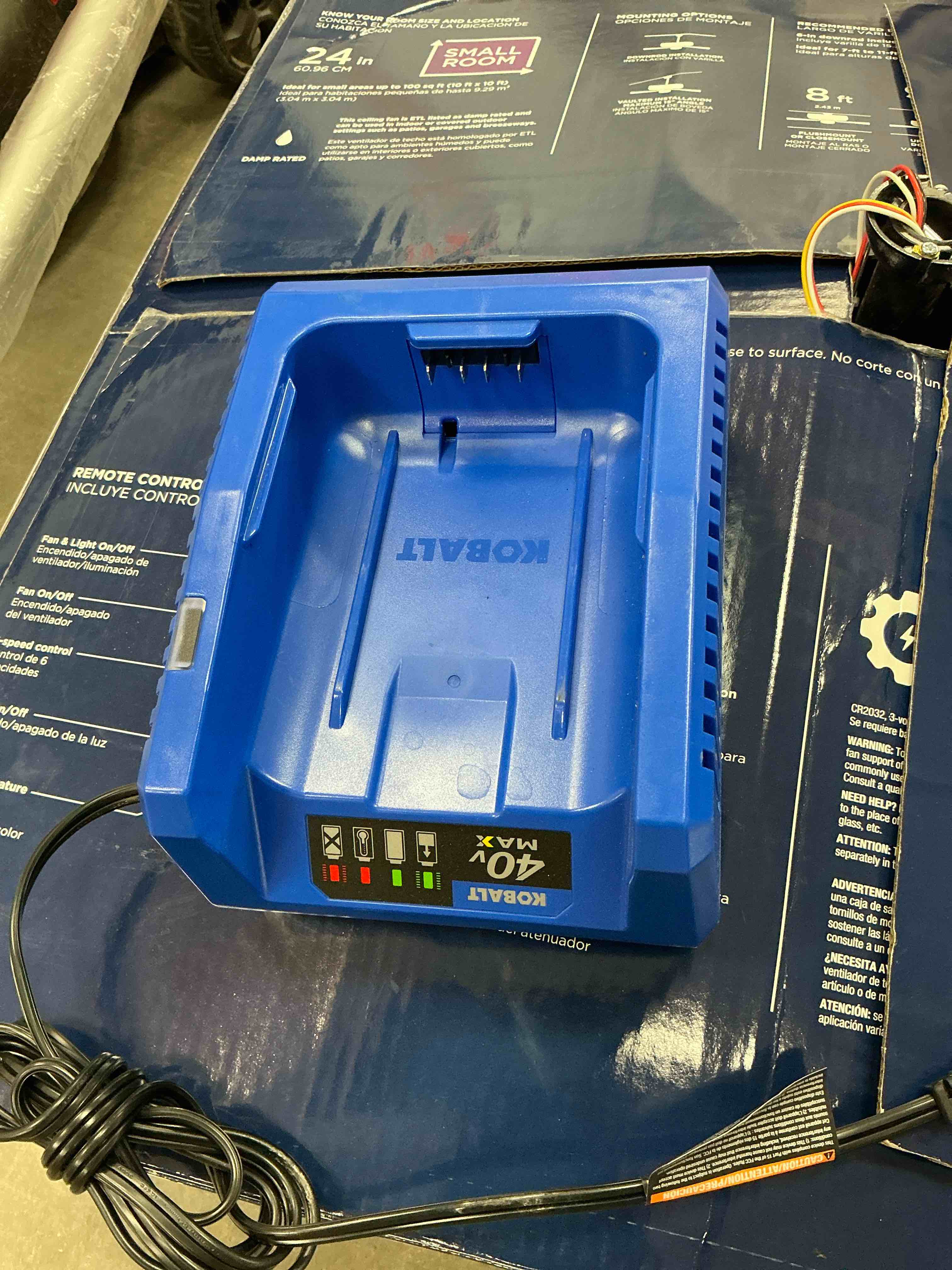 Condition photo showing Good Condition for kobalt 40 -volt, battery charger
