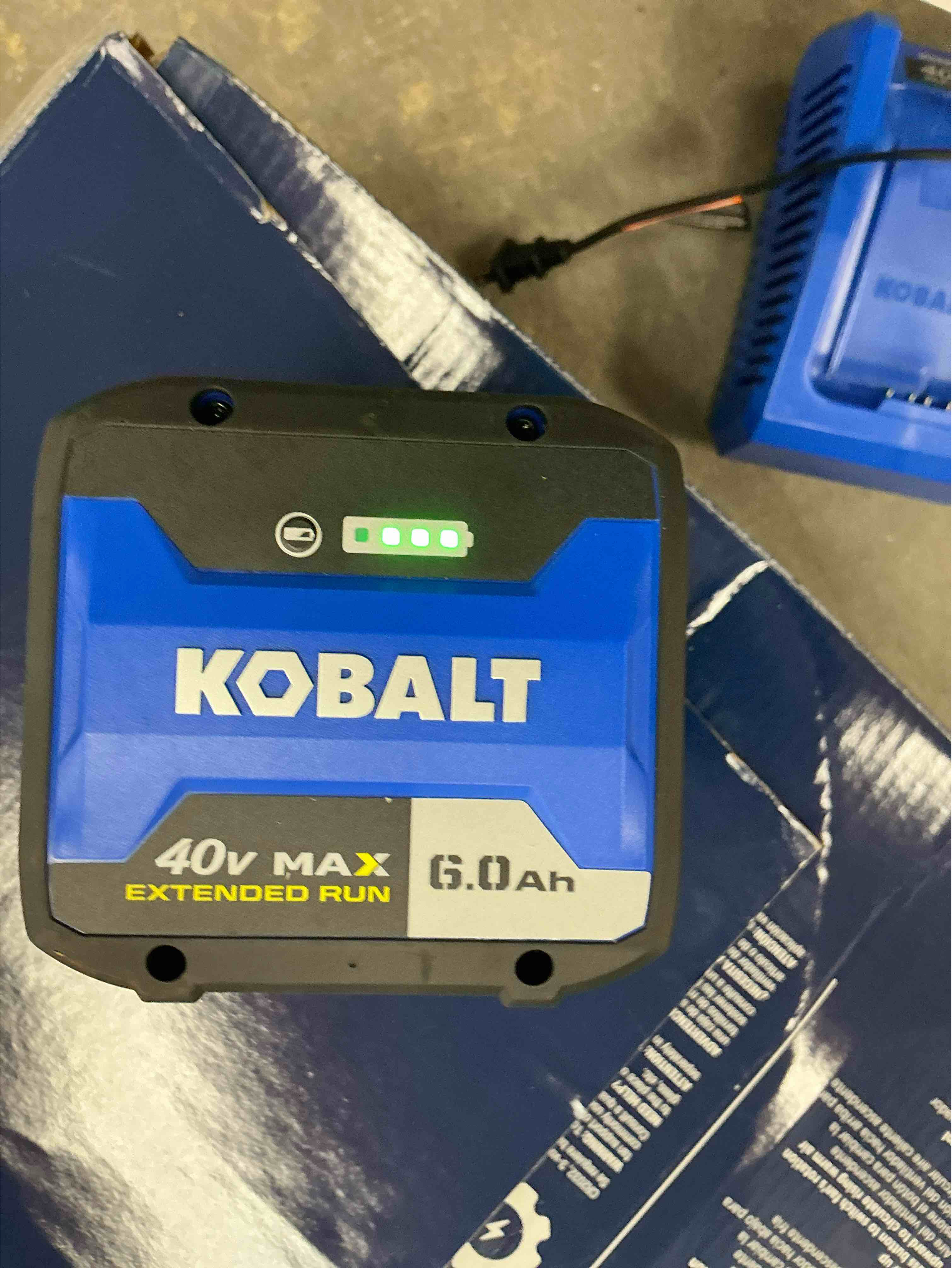 Condition photo showing Good Condition for kobalt 40 -volt, 6 ah 1 -pack lithium ion (li-ion) battery