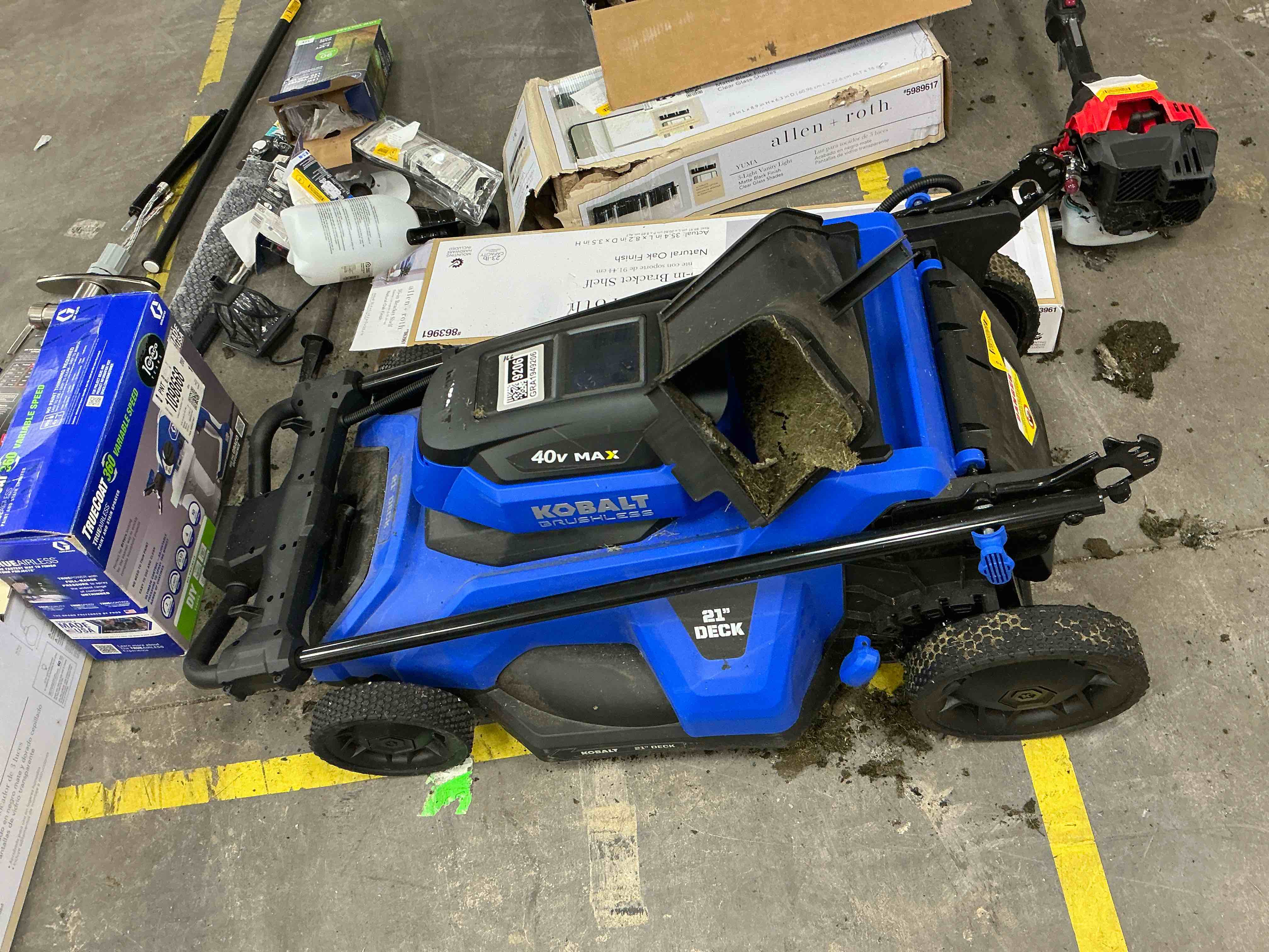 Condition photo showing Good Condition for kobalt 40-volt 21-in brushless battery push lawn mower-mower only