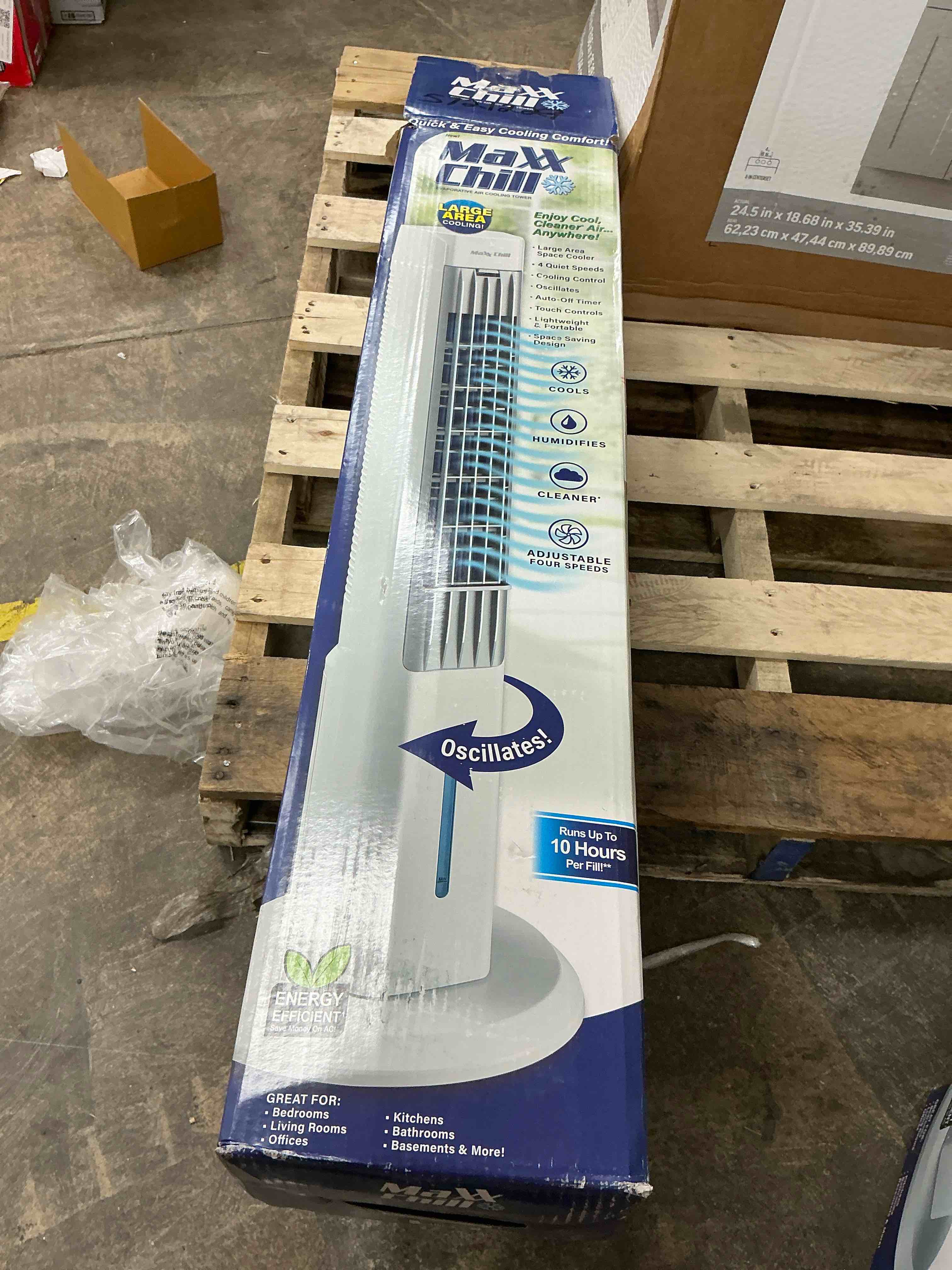 Condition photo showing Good Condition for maxx chill 3-cfm 3 -speed portable evaporative cooler for 100-sq ft