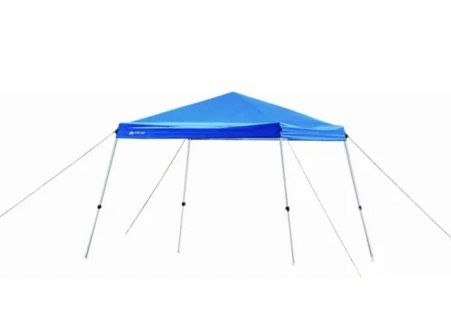 ozark trail 10 x 10 instant slant leg pop-up outdoor canopy blue