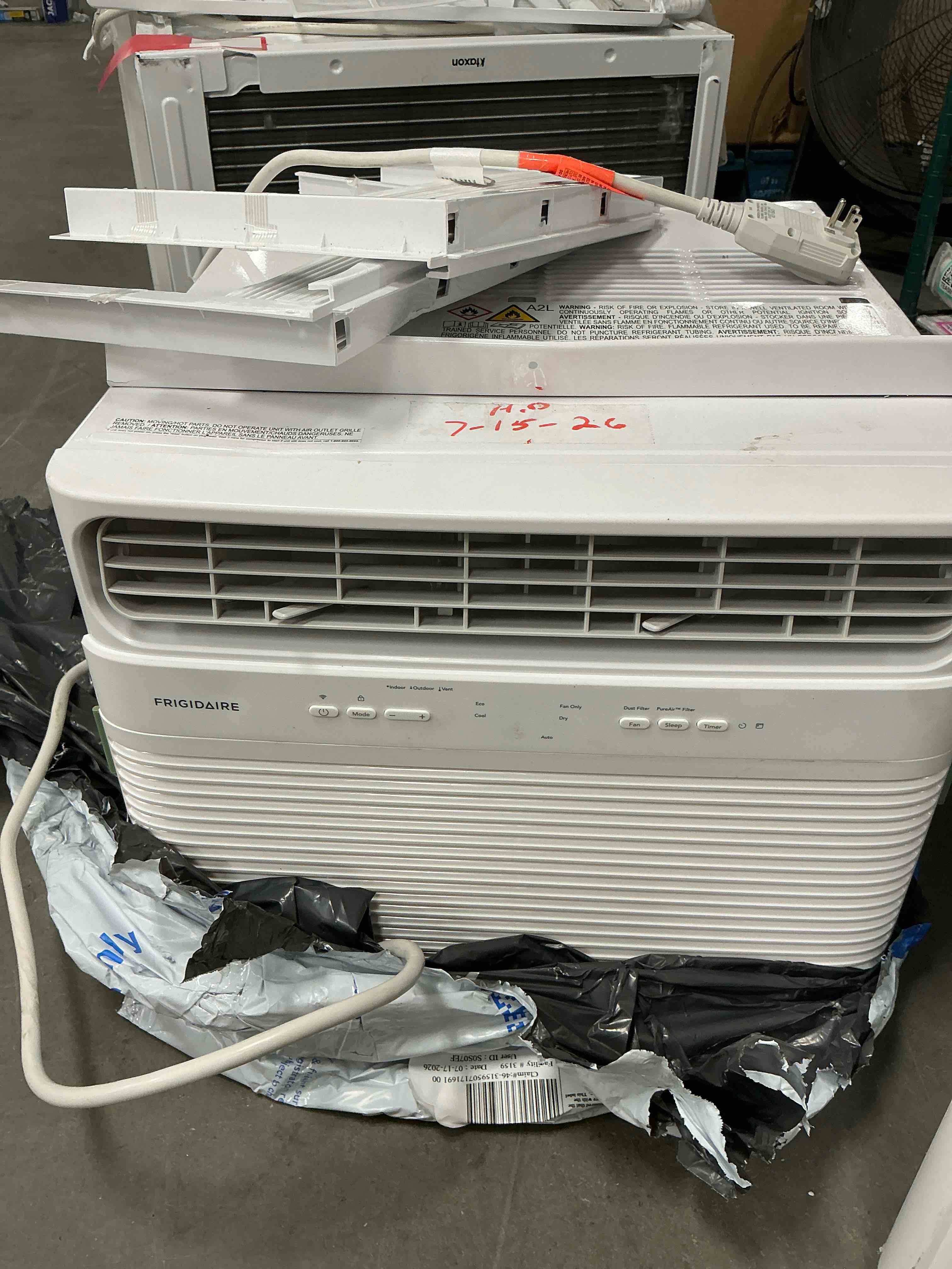 Condition photo showing Good Condition for frigidaire 14,000 btu inverter window air conditioner with wi-fi, 700 sq. ft., smart app, 3-speeds, white, fhww145we1