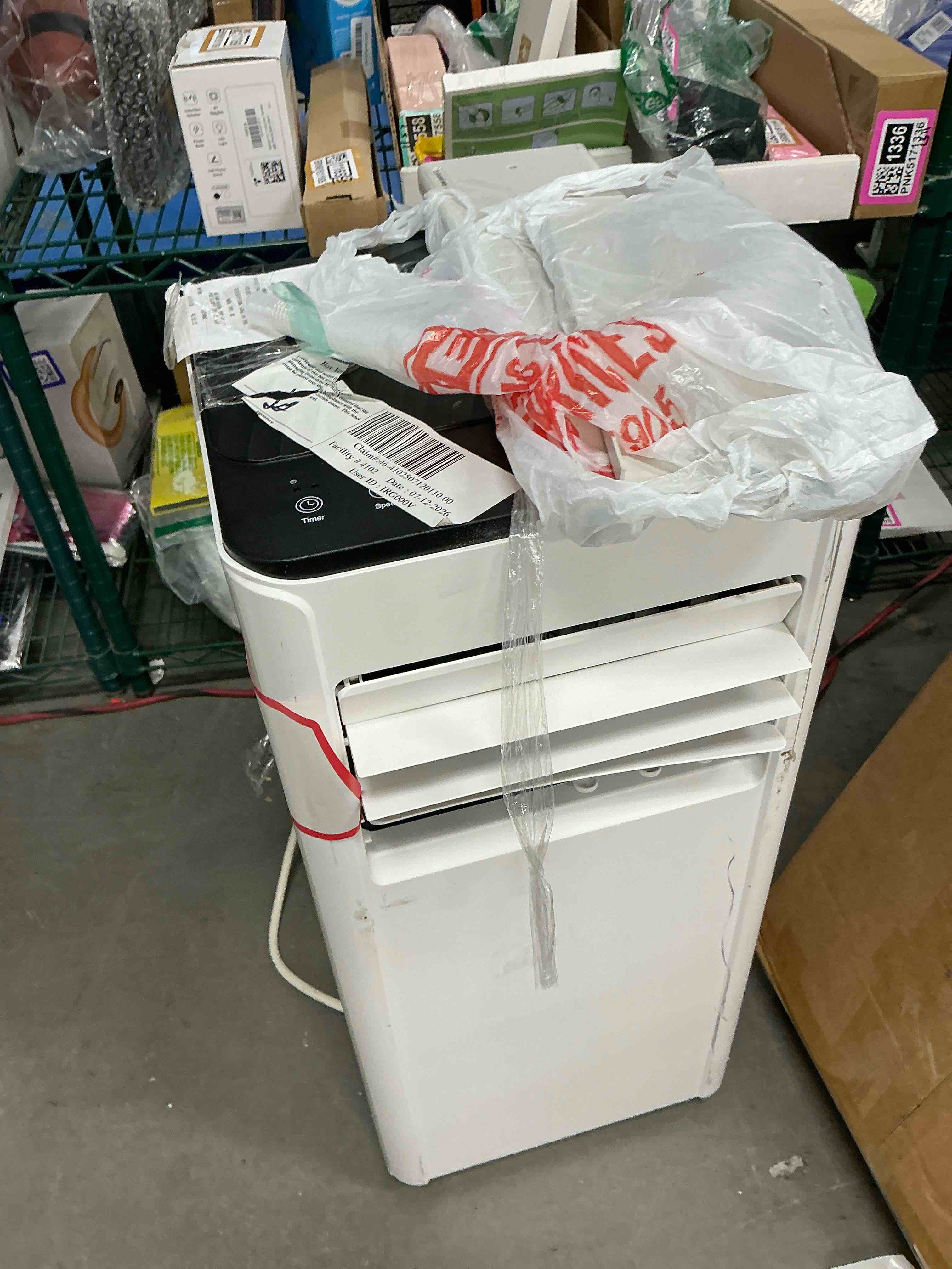 Condition photo showing As Is for simzlife portable air conditioner 8000 btu portable ac unit up to 550 sq white