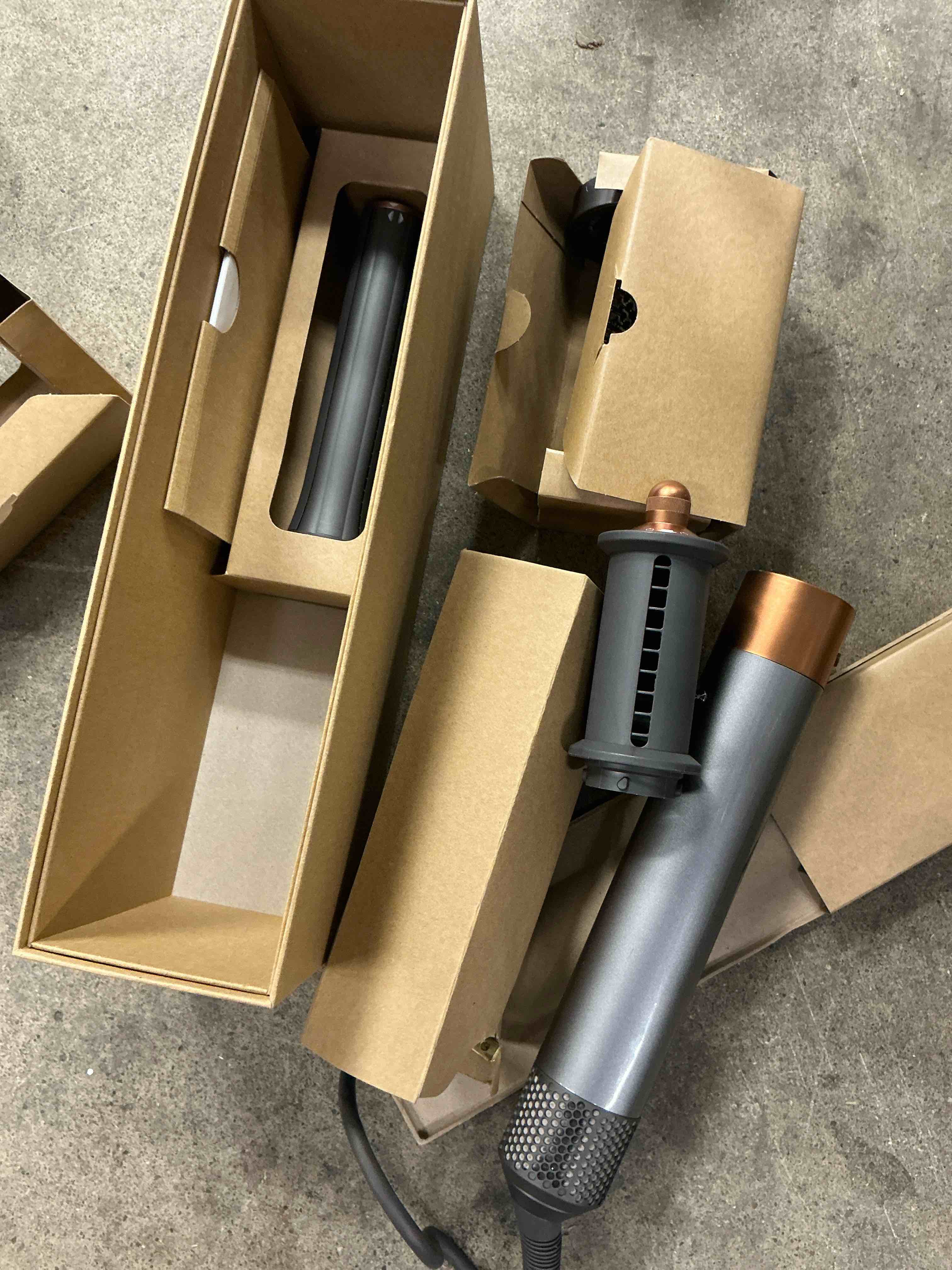 Condition photo showing Good Condition for dyson airwrap™ origin multi-styler, no heat damage, 1.2" barrel, round brush, flyaway attachment