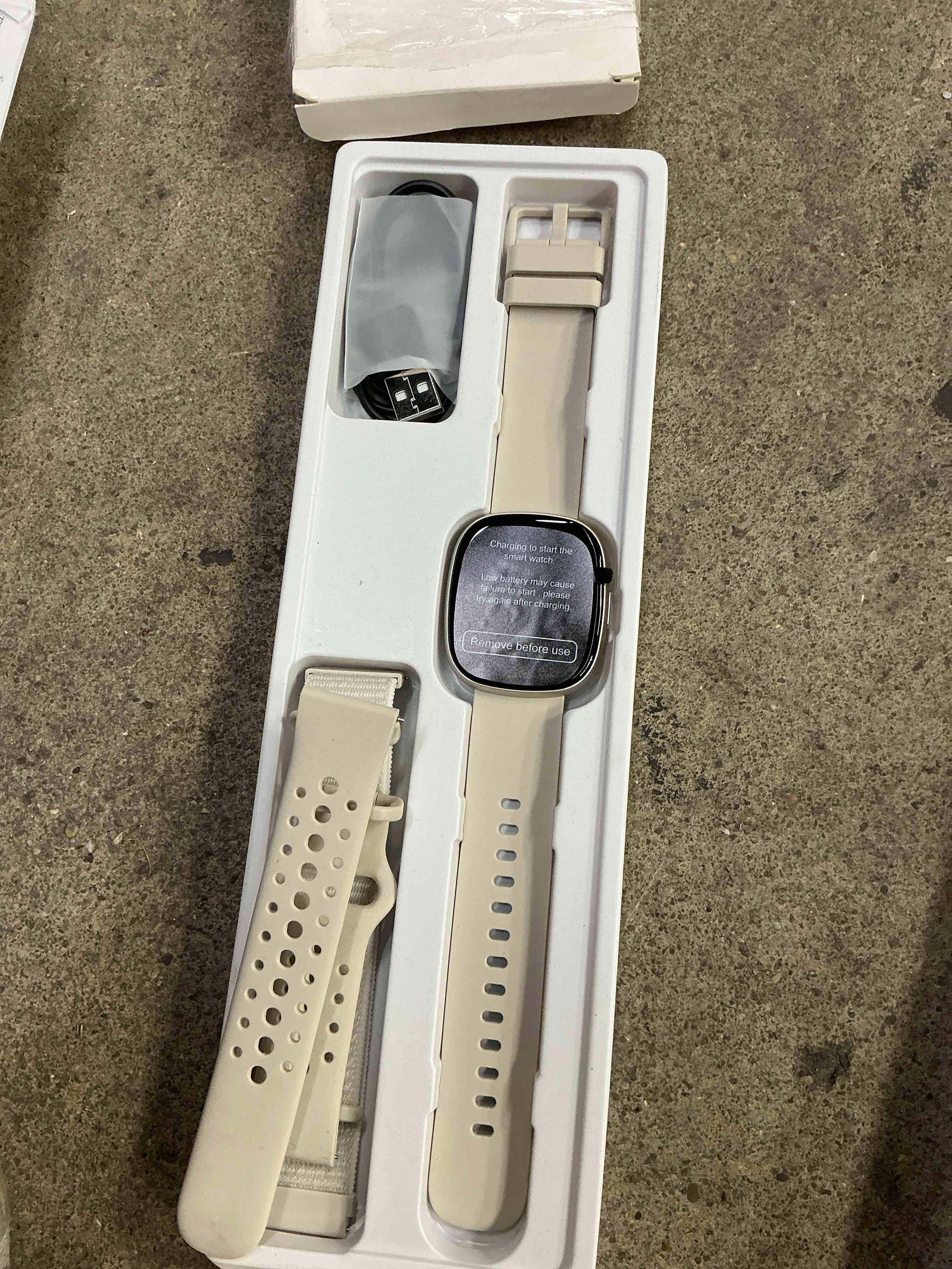 Condition photo showing New/Like New for sanorum smart watches for women men with call: fitness trackers with 24-hour heart rate spo2 sleep monitor 120+ sport mode 5atm waterproof smartwatch compatible with iphone android phones starlight
