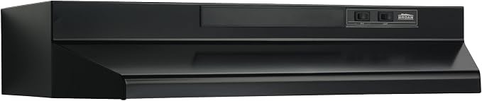 Condition photo showing Good Condition for broan 30-inch 2-speed under-cabinet non-ducted range hood black