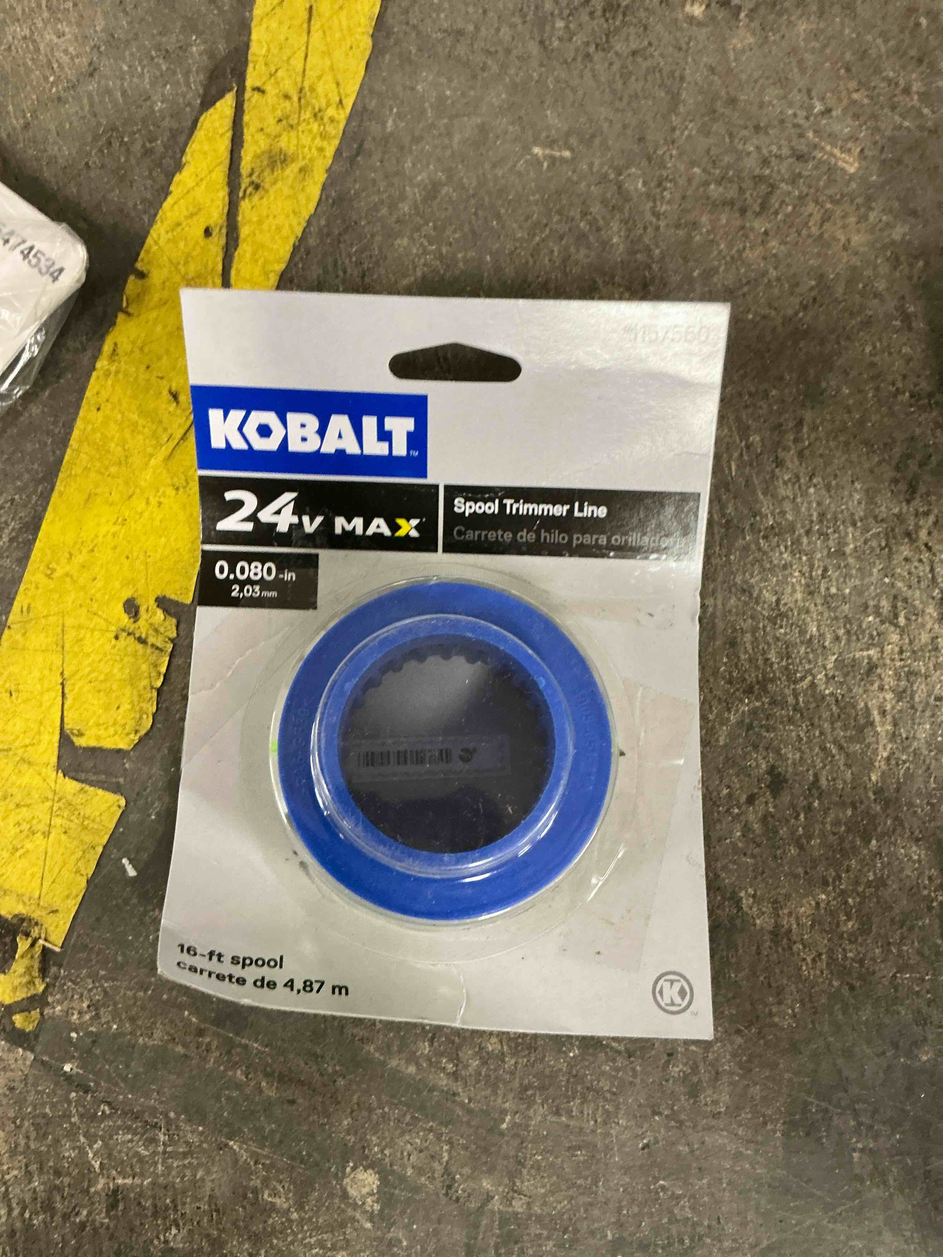 Condition photo showing Good Condition for kobalt 0.080-in x 16-ft spooled trimmer line spool 24v max -ij