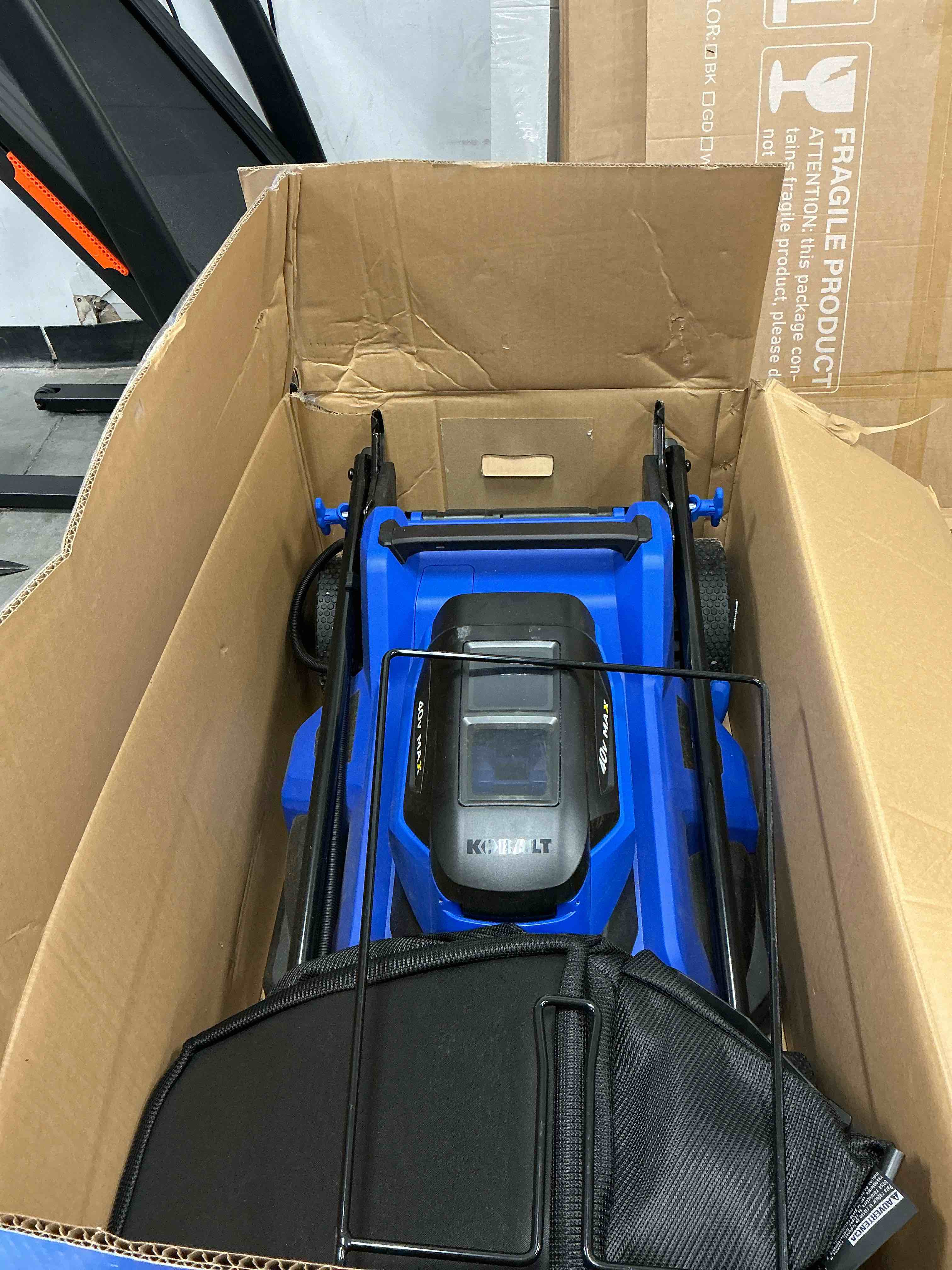 Condition photo showing Good Condition for kobalt 40-volt 21-in brushless battery push lawn mower-tool only