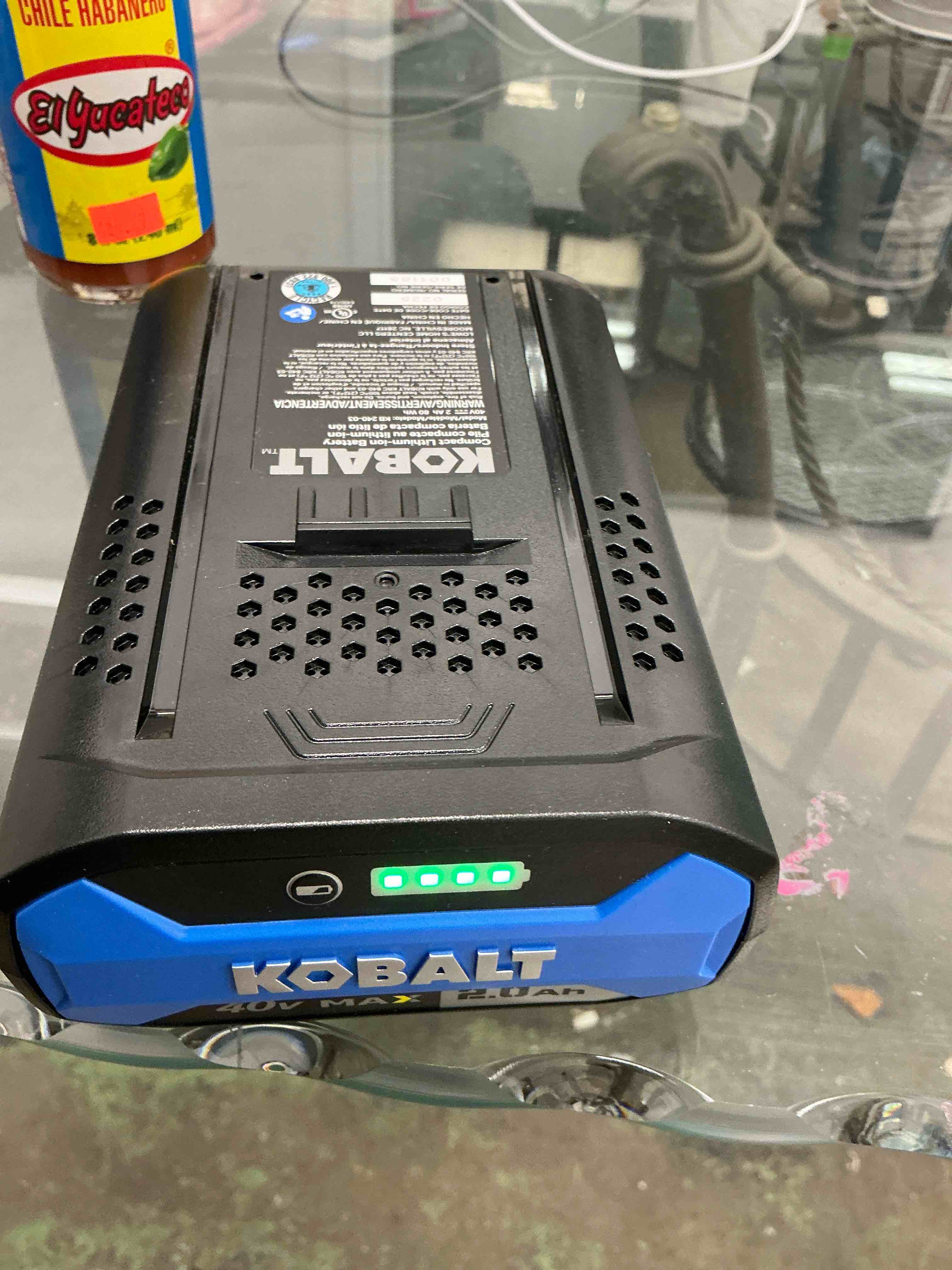 Condition photo showing Good Condition for kobalt 40v max 6ah stacked extended run battery
