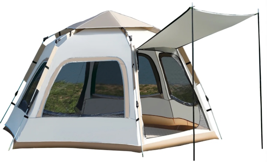 Mapskey 4-6 Person Tents for Camping,Portable Waterproof Large Glamping Tents for Outdoor Family