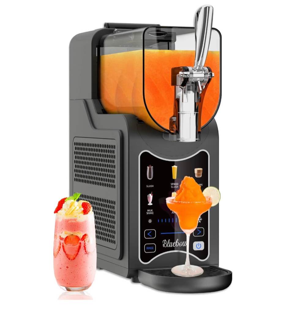 Bluebow Slushie Machine for Home, 88oz Vessel Slush Maker with 6 Presets, No Ice Needed, Frozen Drink Maker for Smoothie, Frappe, Milkshakes and More