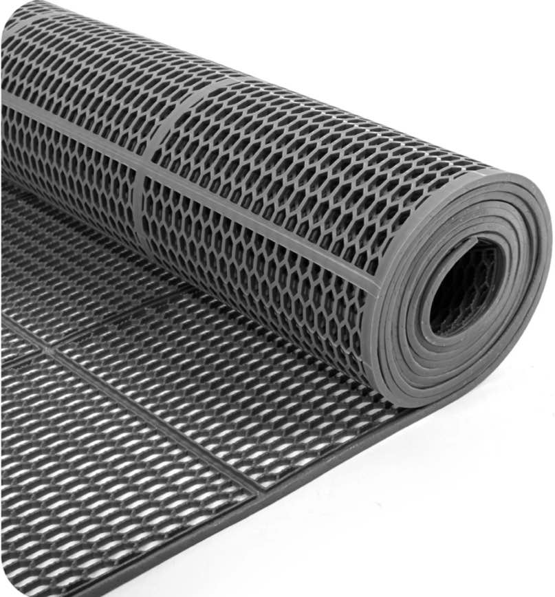 IAJXWI Non-Slip Outdoor Drainage Mat, 3 x 10 ft PVC Pool Floor Mats for Bathroom Kitchen Balcony
