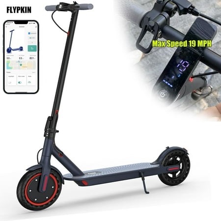 350W Motor Electric Scooter,19 MPH Top Speed, 21-Mile Range, 8.5”Wear-resistant Solid Tires, Foldable & Lightweight for Commuting