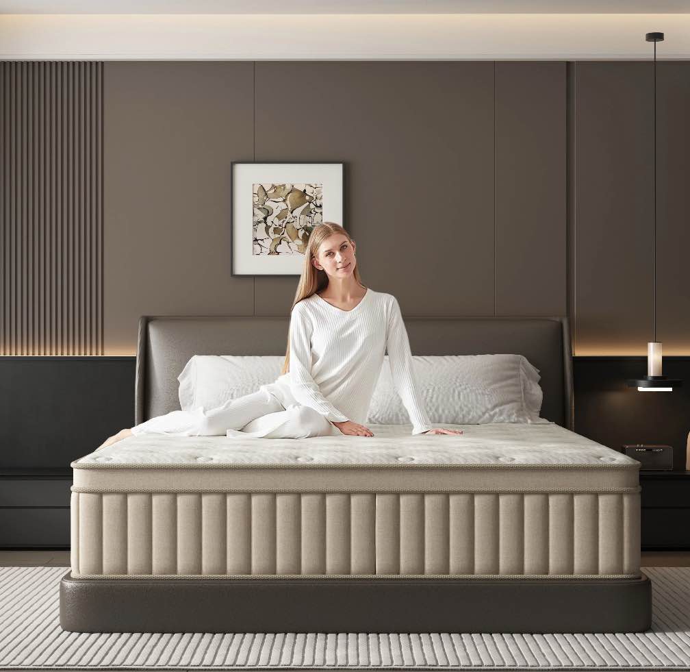 GUUKIN Queen Mattress, 12 Inch Hybrid Gel Memory Foam Mattress with Individually Wrapped Pocket Coils, Medium Firm Support, Pressure Relief, Mattress in a Box