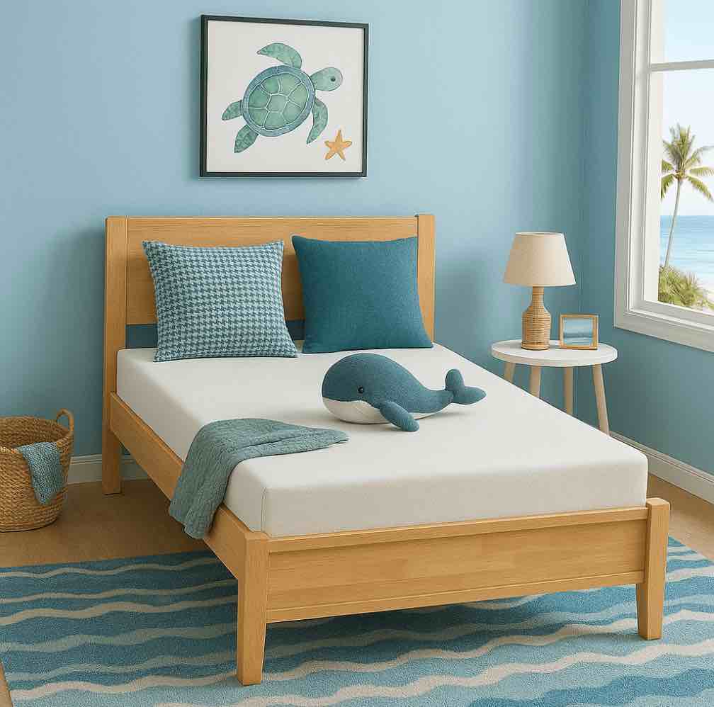 Atlas Mattress 6" Twin Gel Memory Foam Mattress, Breathable Cover, Medium Firmness