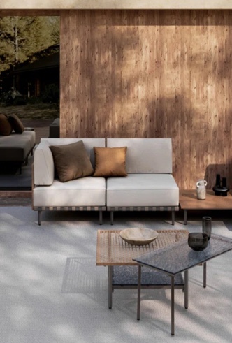 Janski  - Person Outdoor Sectional Seating Group with Cushions