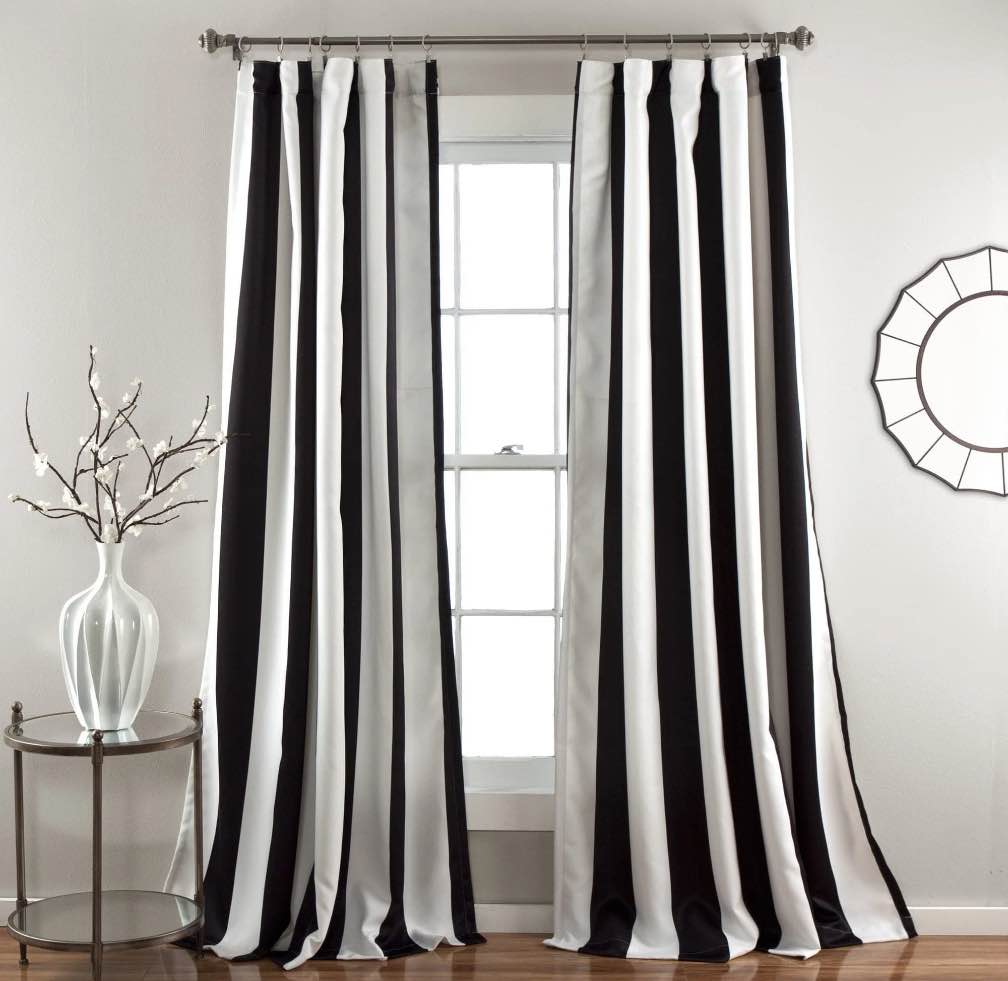Wilbur Stripe 52" x 108" Curtain Set